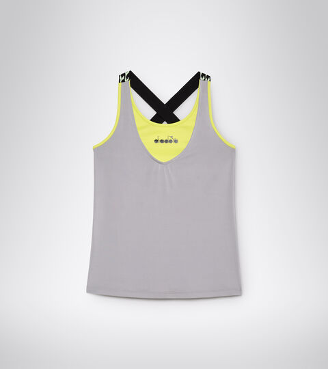 L. TANK CLAY, GRIS ALEACION Camiseta sin mangas de tenis - Mujer L. TANK CLAY GRIS ALEACION - Diadora