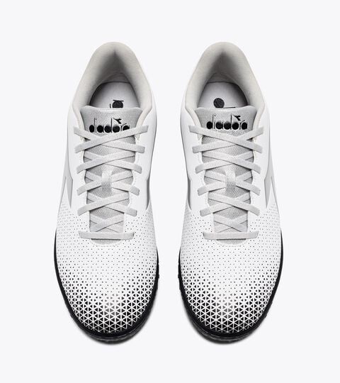 PICHICHI 6 TFR, WHITE/SILVER DD/BLACK Calcio boots for synthetic turfs or firm ground - Men's PICHICHI 6 TFR WHITE/SILVER DD/BLACK - Diadora