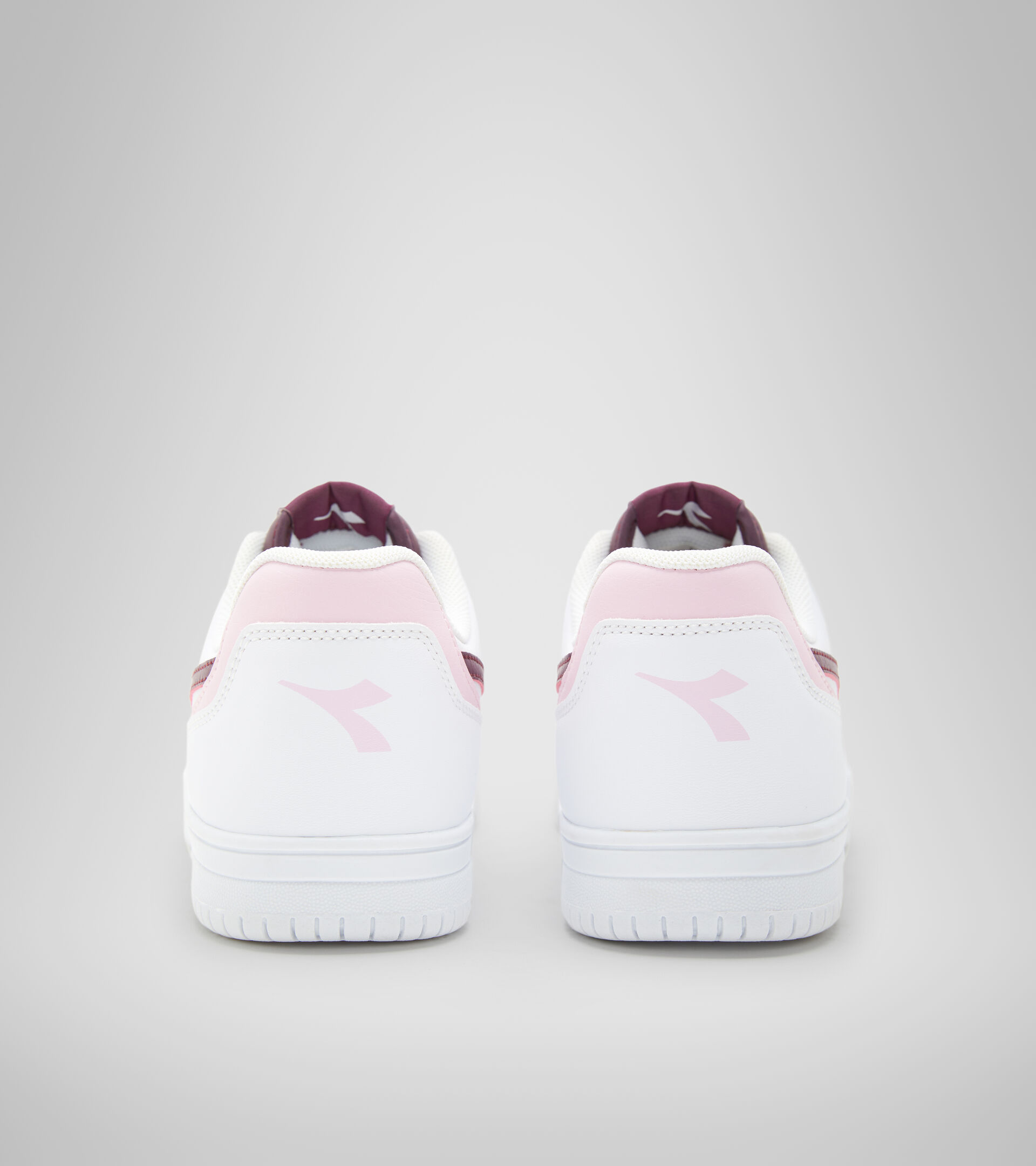 Sportschuh - Jugendliche 8-16 Jahren RAPTOR LOW GS WEISS/TRAUBE WEIN - Diadora