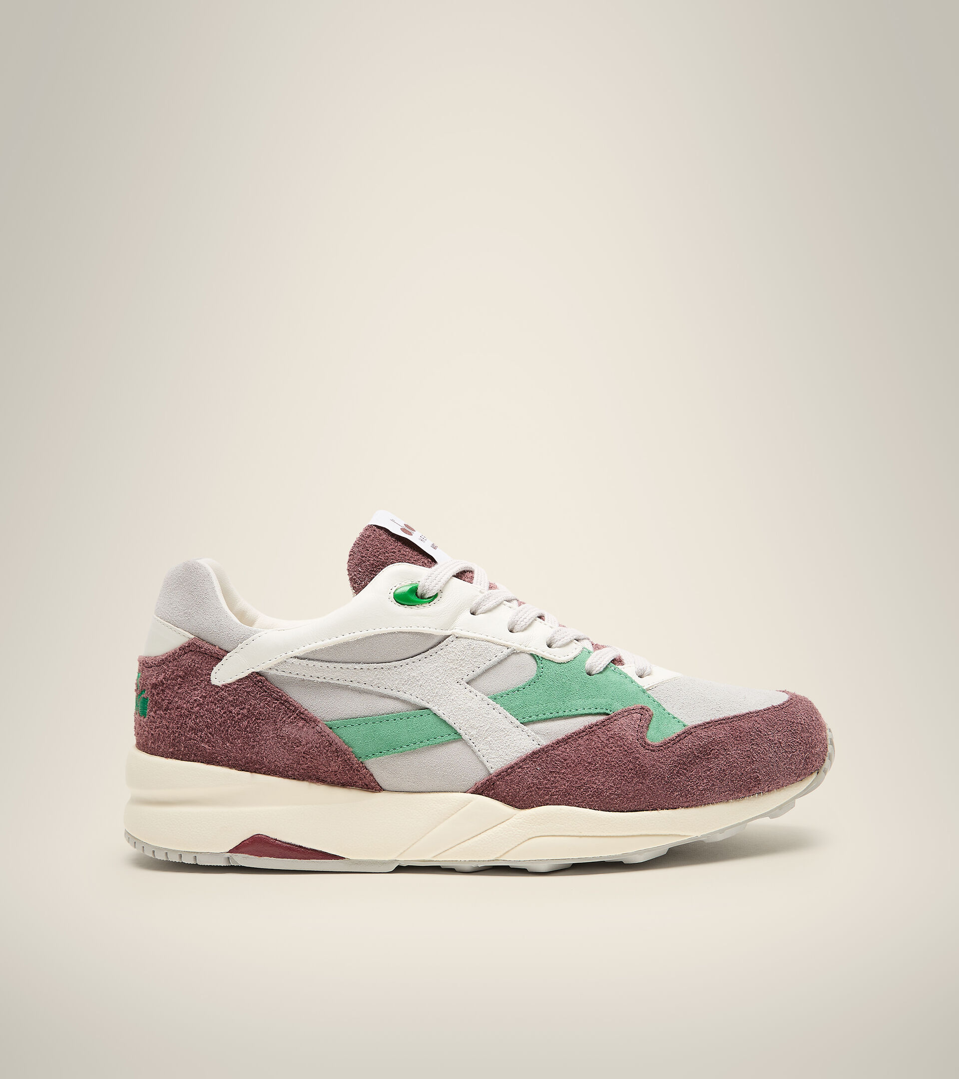 Made in Italy Heritage Shoe - Unisex ECLIPSE ITALIA RADICCHIO WHITE SAND - Diadora