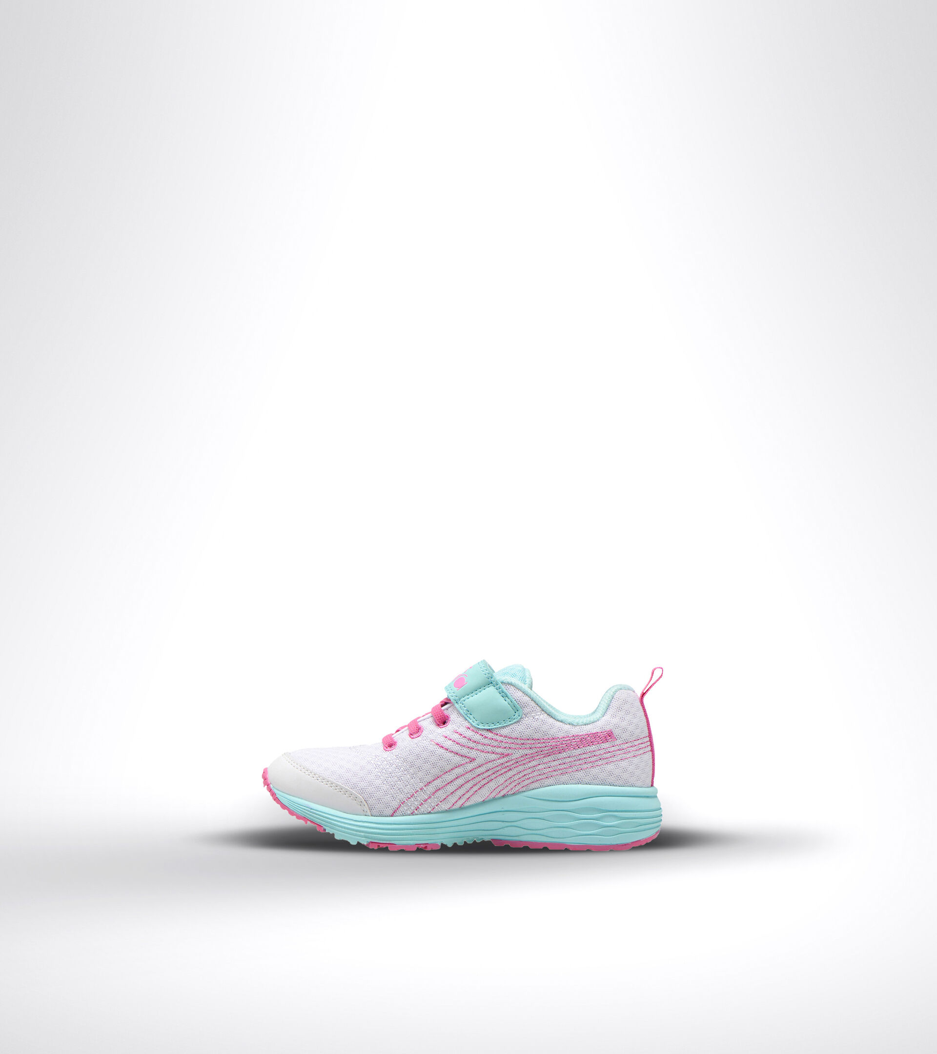 Chaussures de running - Unisexe enfant FLAMINGO 6 JR BLANC/BLEU TEINTE - Diadora