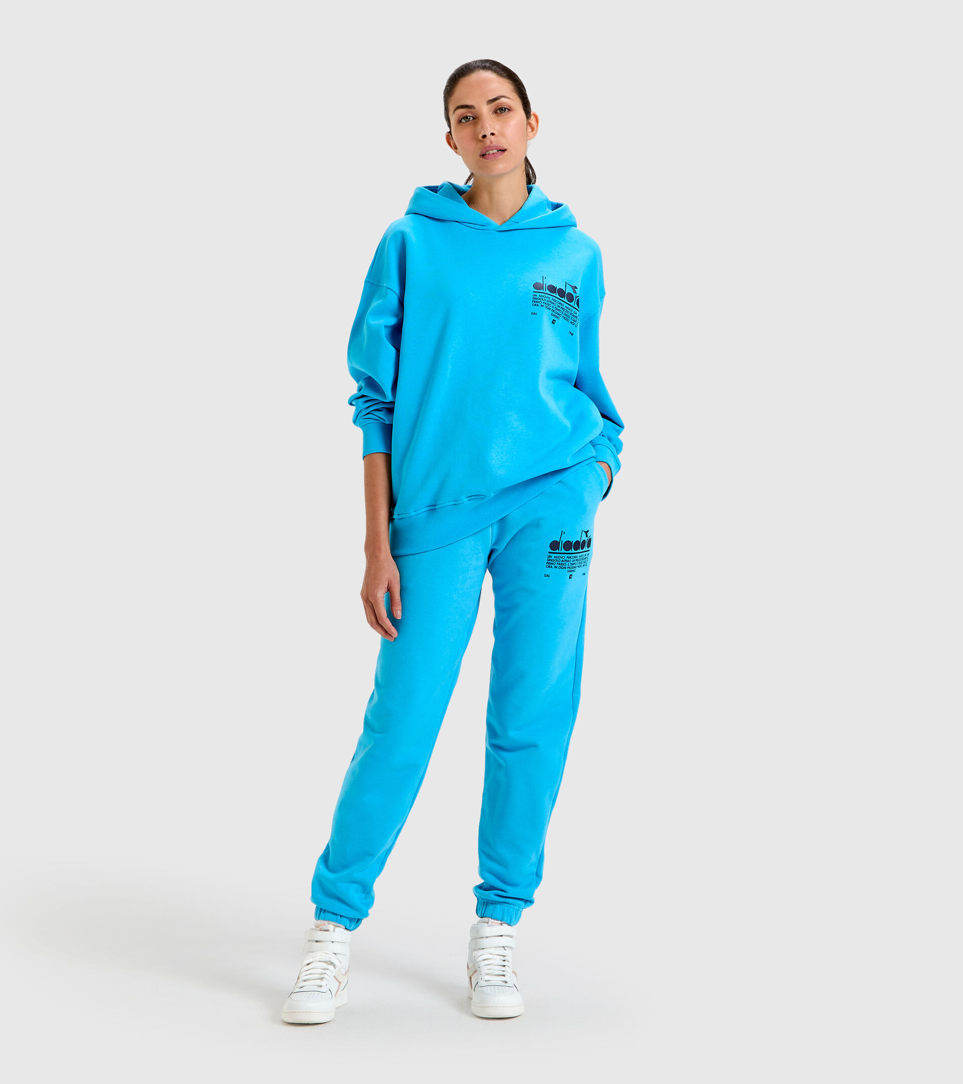 Cotton joggers - Unisex PANT MANIFESTO SKY BLUE INTENSE - Diadora