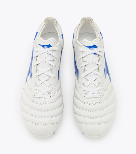 BRASIL ELITE 2 LT LP12, STRAHLEND WEISS/ROYAL BLAU Fußballschuh für kompakte Böden - Herren BRASIL ELITE 2 LT LP12 STRAHLEND WEISS/ROYAL BLAU - Diadora