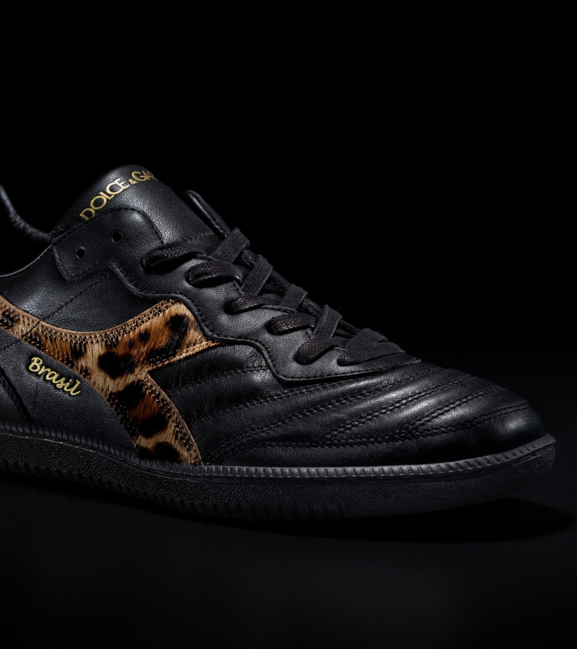 Lifestyle sneaker - Dolce&Gabbana x Diadora - Made in Italy BRASIL INDOOR DOLCE&GABBANA BLACK - Diadora
