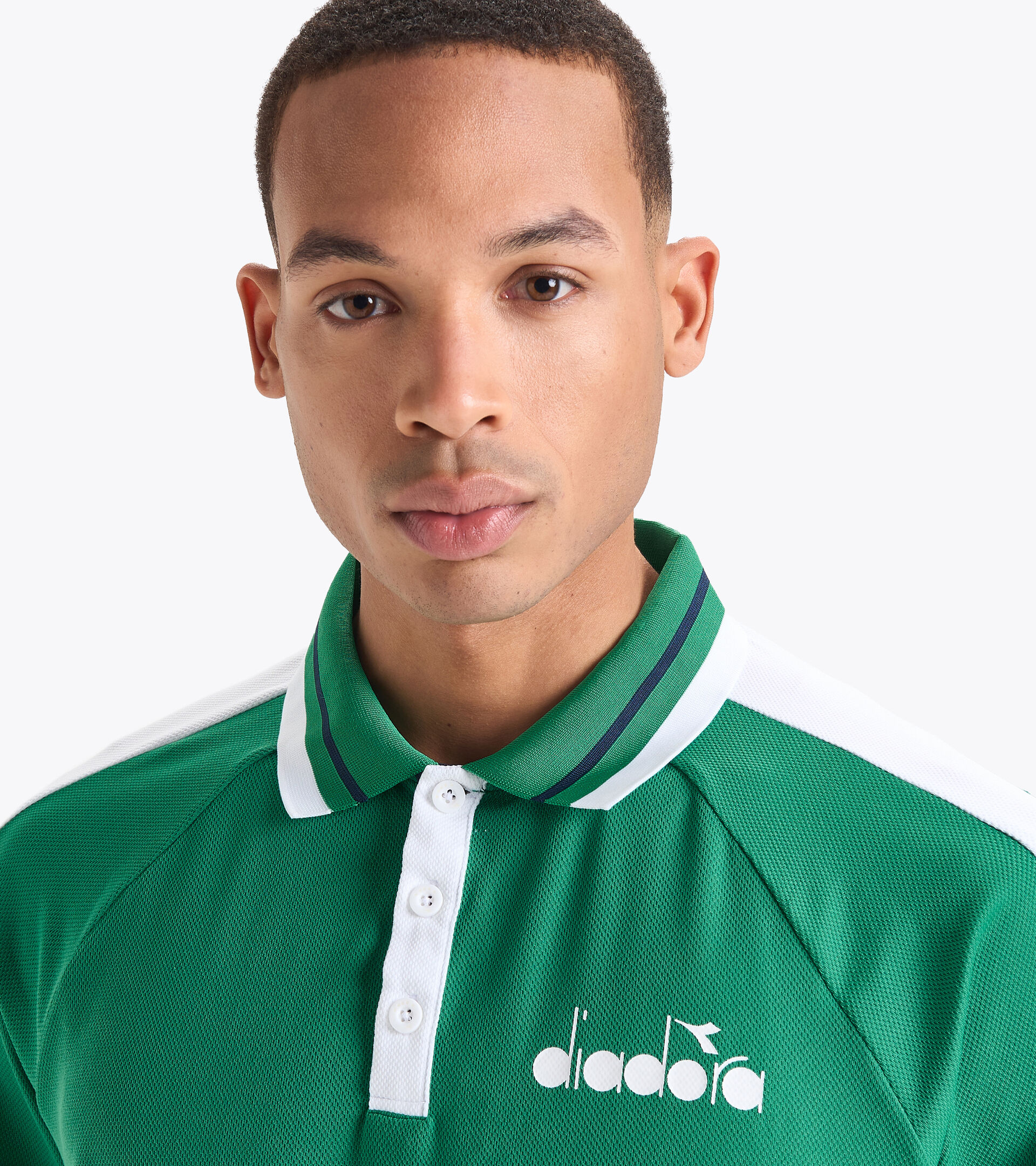 Tennis polo shirt - Men SS POLO ICON GOLF GREEN - Diadora