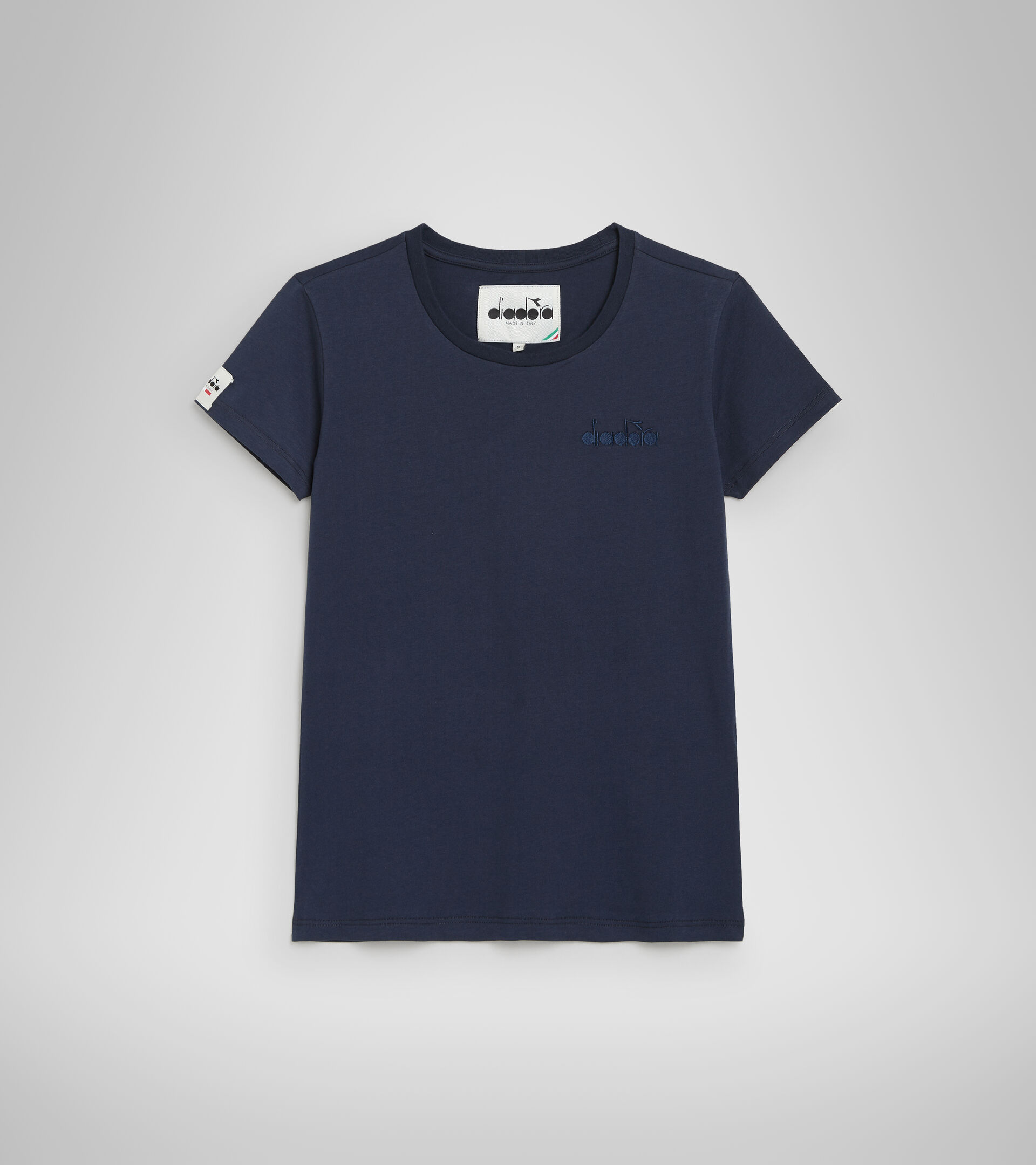 Cotton T-shirt - Made in Italy - Women L. T-SHIRT SS MII BLUE CORSAIR - Diadora