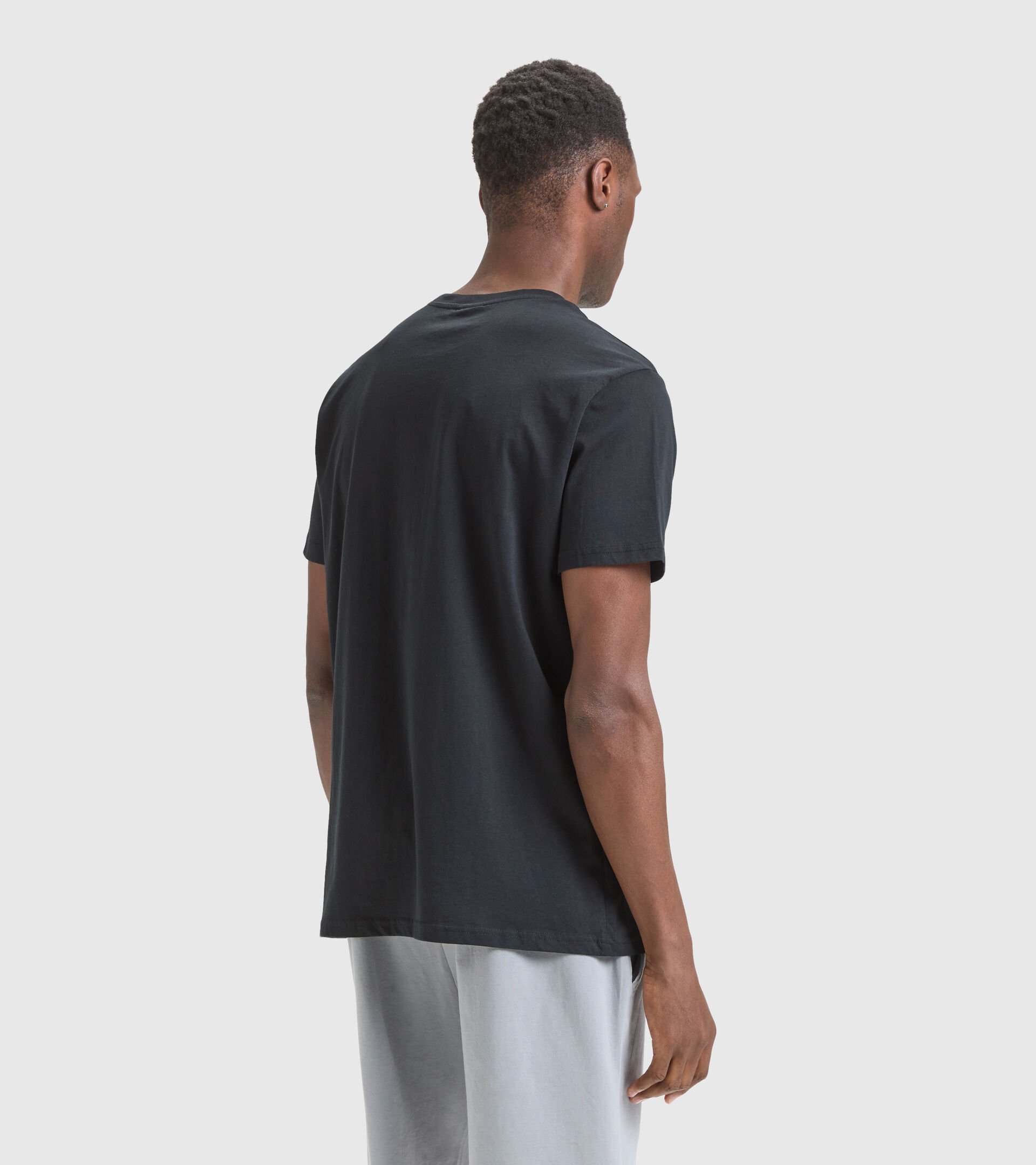 Camiseta de algodón - Hombre T-SHIRT SS CORE NEGRO - Diadora