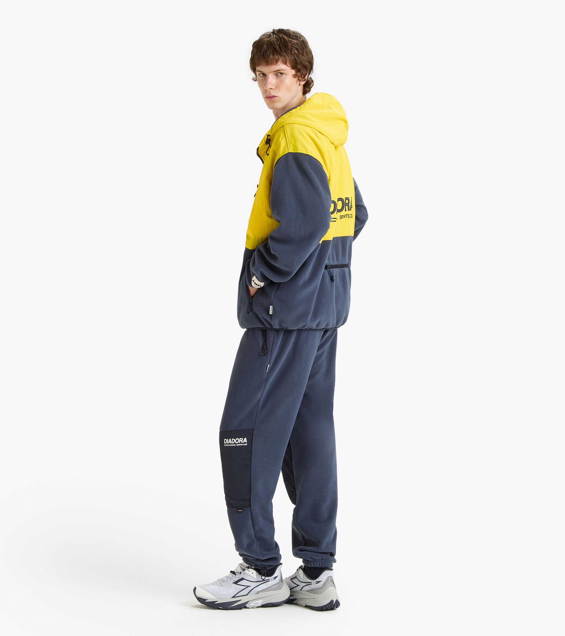Legacy hoodie - Made in Italy - All-Gender HOODIE SHERPA LEGACY HIGH VISIBILITY - Diadora