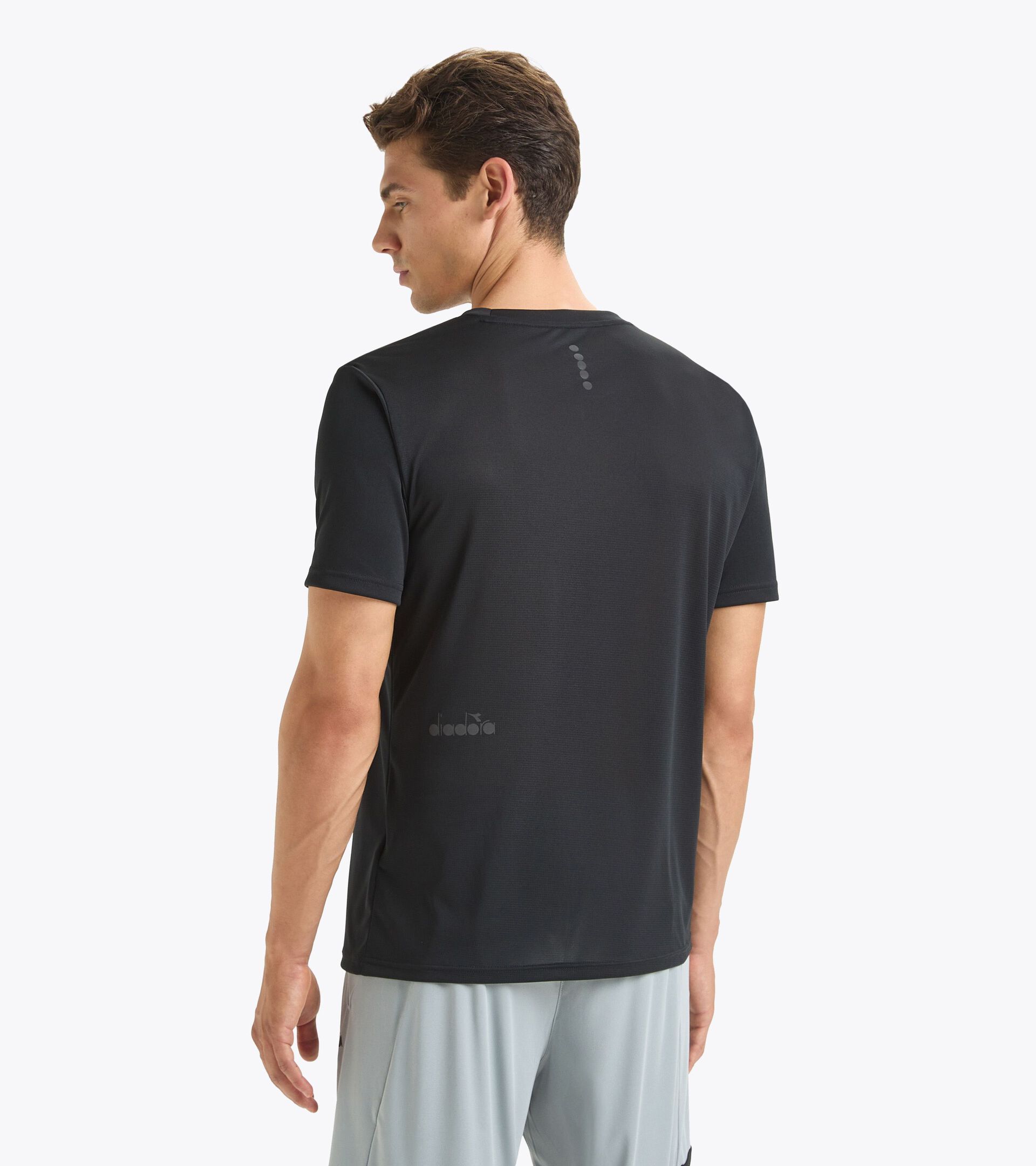 Camiseta deportiva - Hombre SS T-SHIRT RUN NEGRO - Diadora