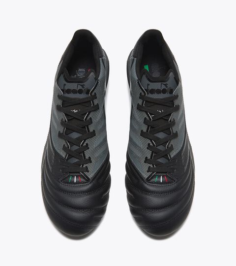 BRASIL ELITE VELOCE ITA LPX, BLACK Firm ground football boots - Made in Italy BRASIL ELITE VELOCE ITA LPX BLACK - Diadora