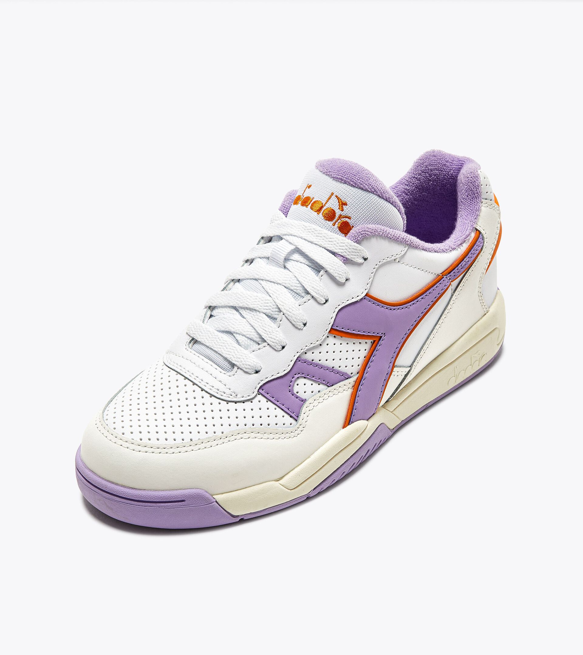 Sporty sneakers - Gender neutral WINNER WHITE/PURPLE ROSE - Diadora