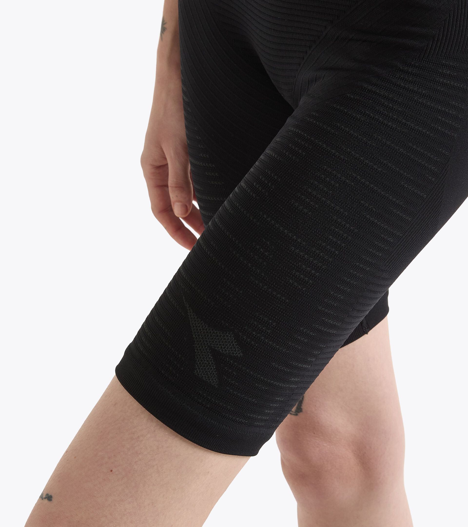 Technical shorts for temperature control -  Running - Women’s L. STRATOUNO HALF-TIGHT BLACK - Diadora