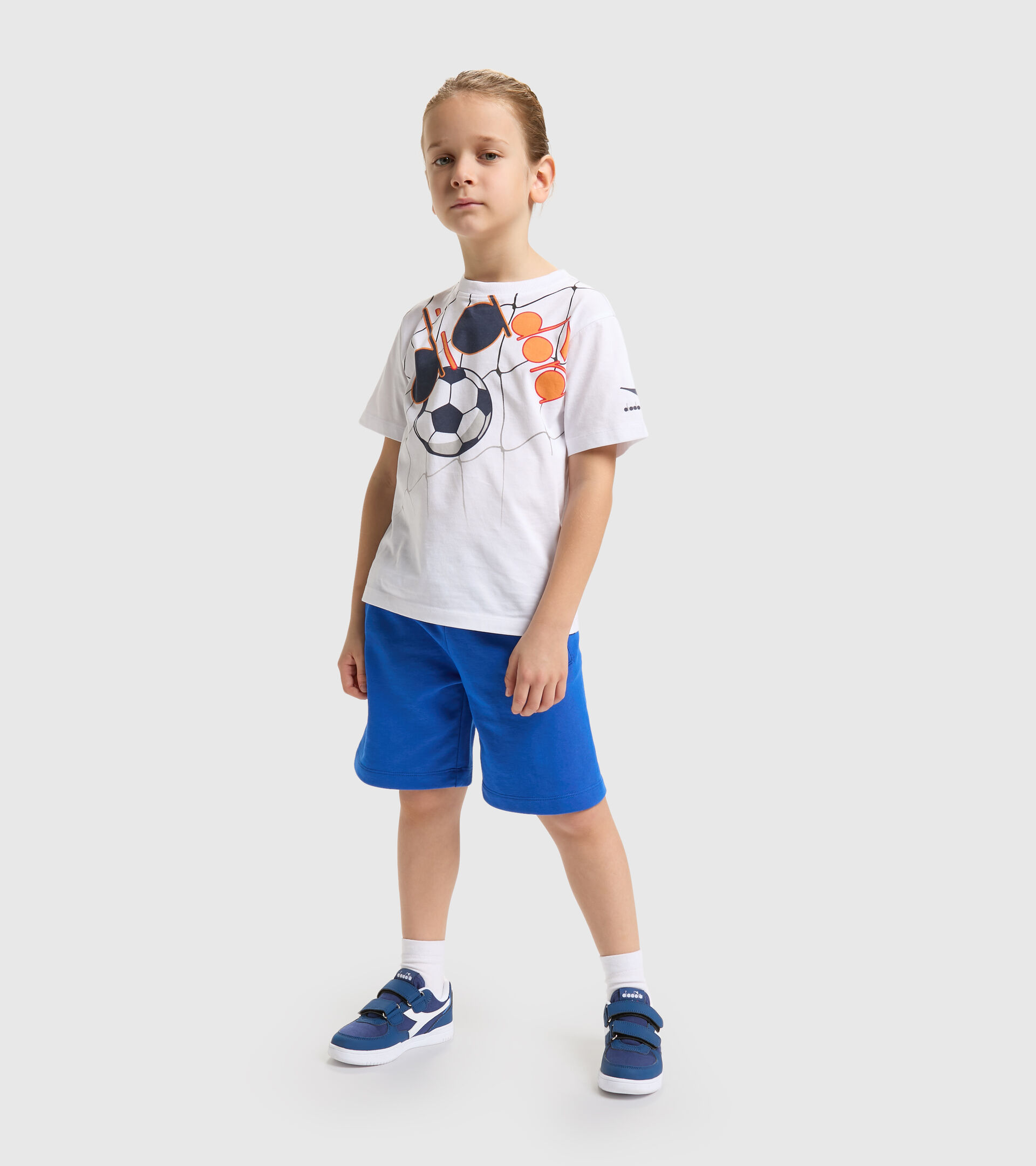 Sports shorts - Boys JB.BERMUDA DIADORA FC PRINCESS BLUE - Diadora