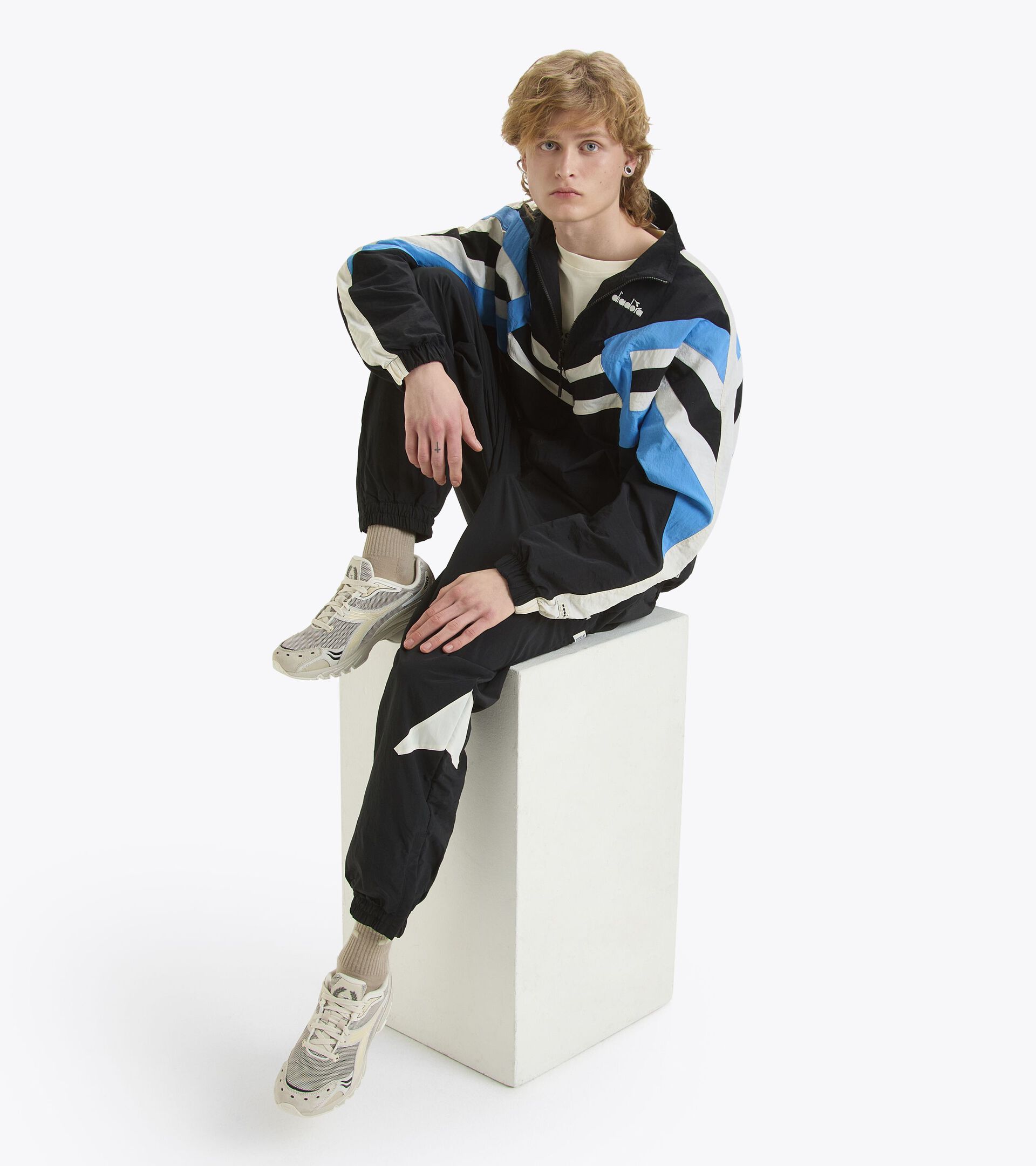 Track Jacket - Made in italy - All-Gender TRACK JACKET LEGACY BLACK - Diadora