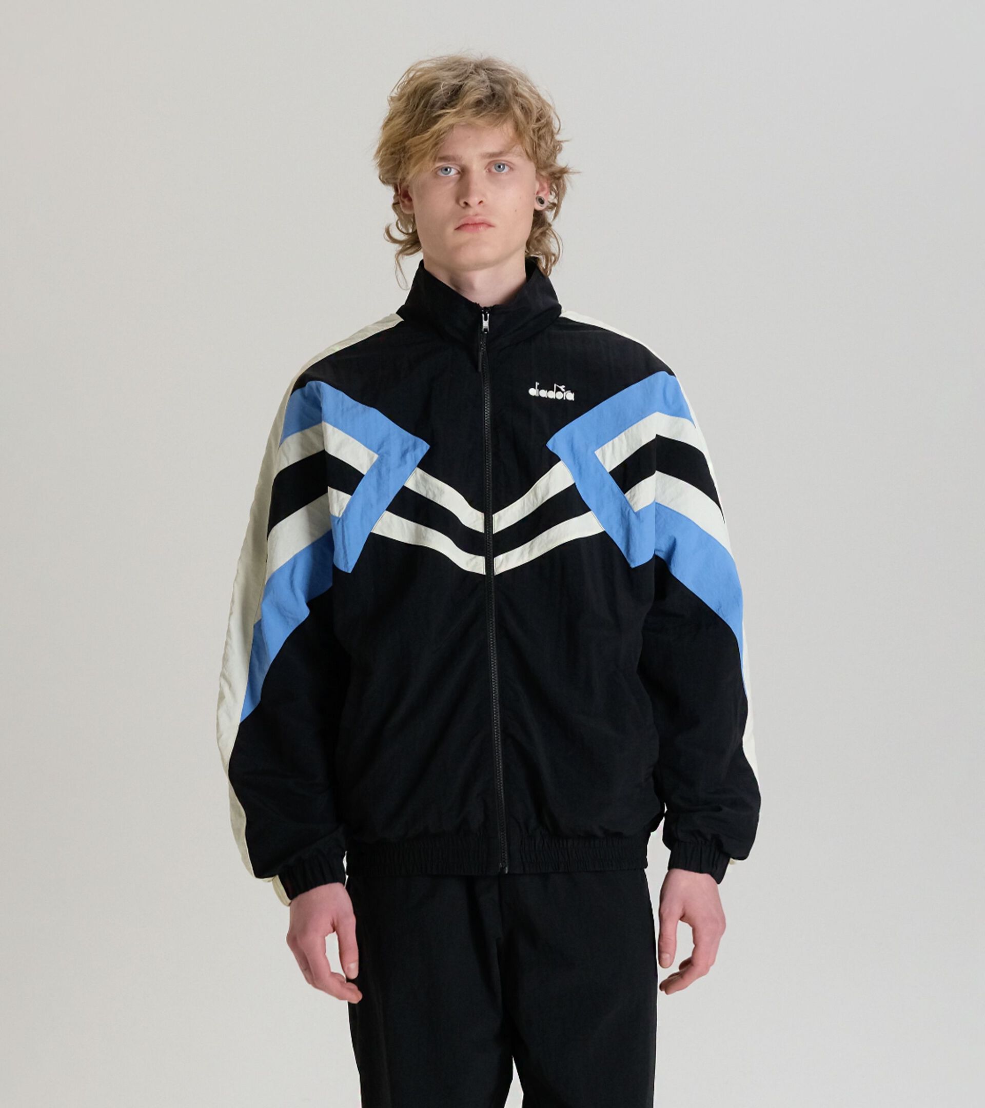 Track Jacket - Made in italy - All-Gender TRACK JACKET LEGACY BLACK - Diadora
