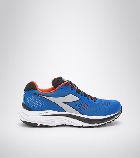 Running shoes - Men MYTHOS BLUSHIELD 7 VORTICE TURKISH SEA/BLACK/SILVER DD - Diadora