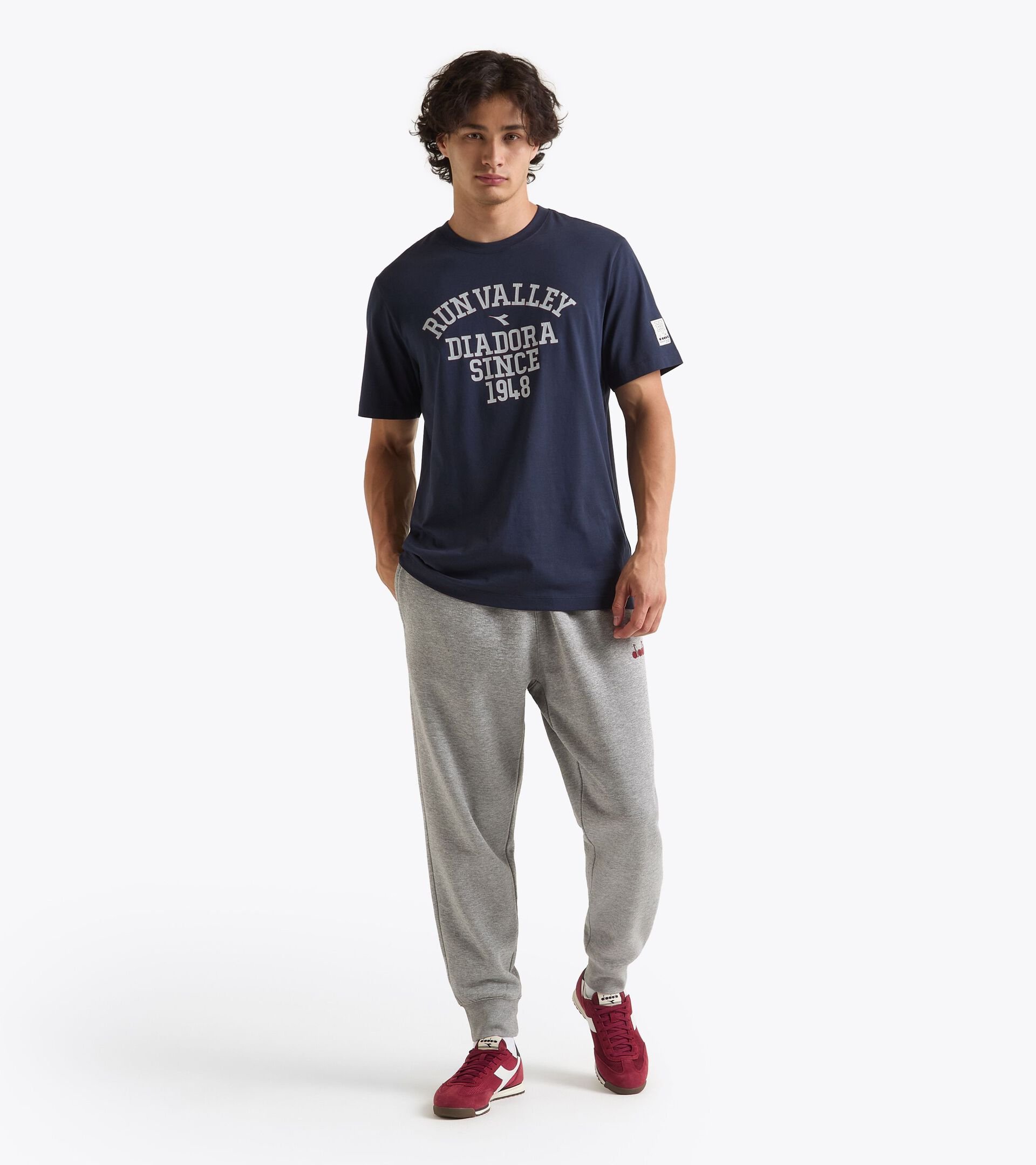 Sports pants - Run Valley - All-gender
 PANTS RUN VALLEY HIGH RISE MELANGE - Diadora