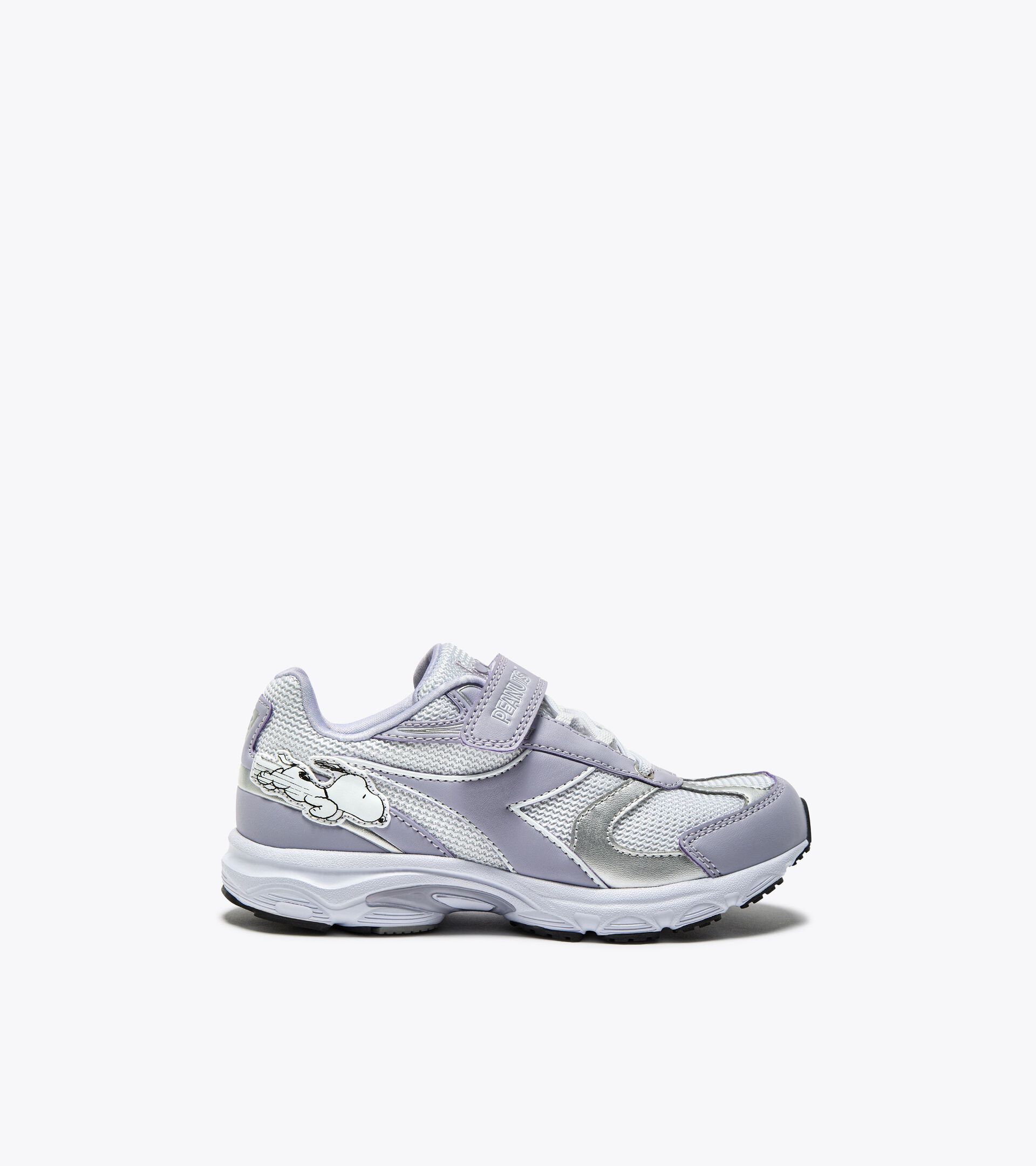 Peanuts sports sneakers - Boys - 4 to 8 years old 
 SAO-KO 280 MESH PEANUTS PS WHITE/THISTLE/SILVER - Diadora