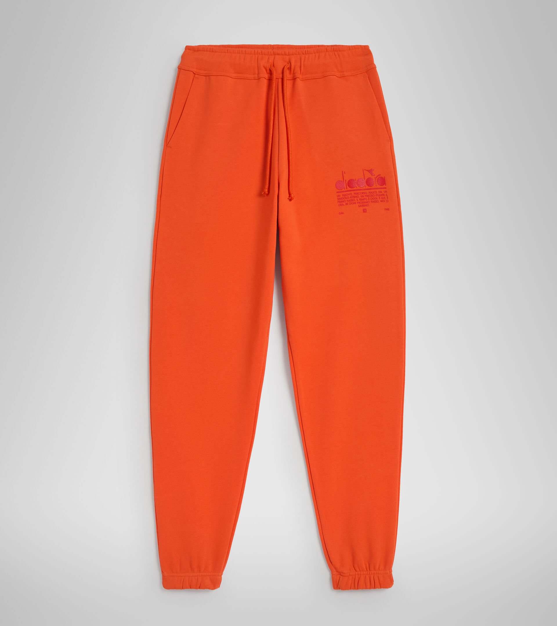 Cotton joggers - Unisex PANT MANIFESTO VERMILLION ORANGE - Diadora