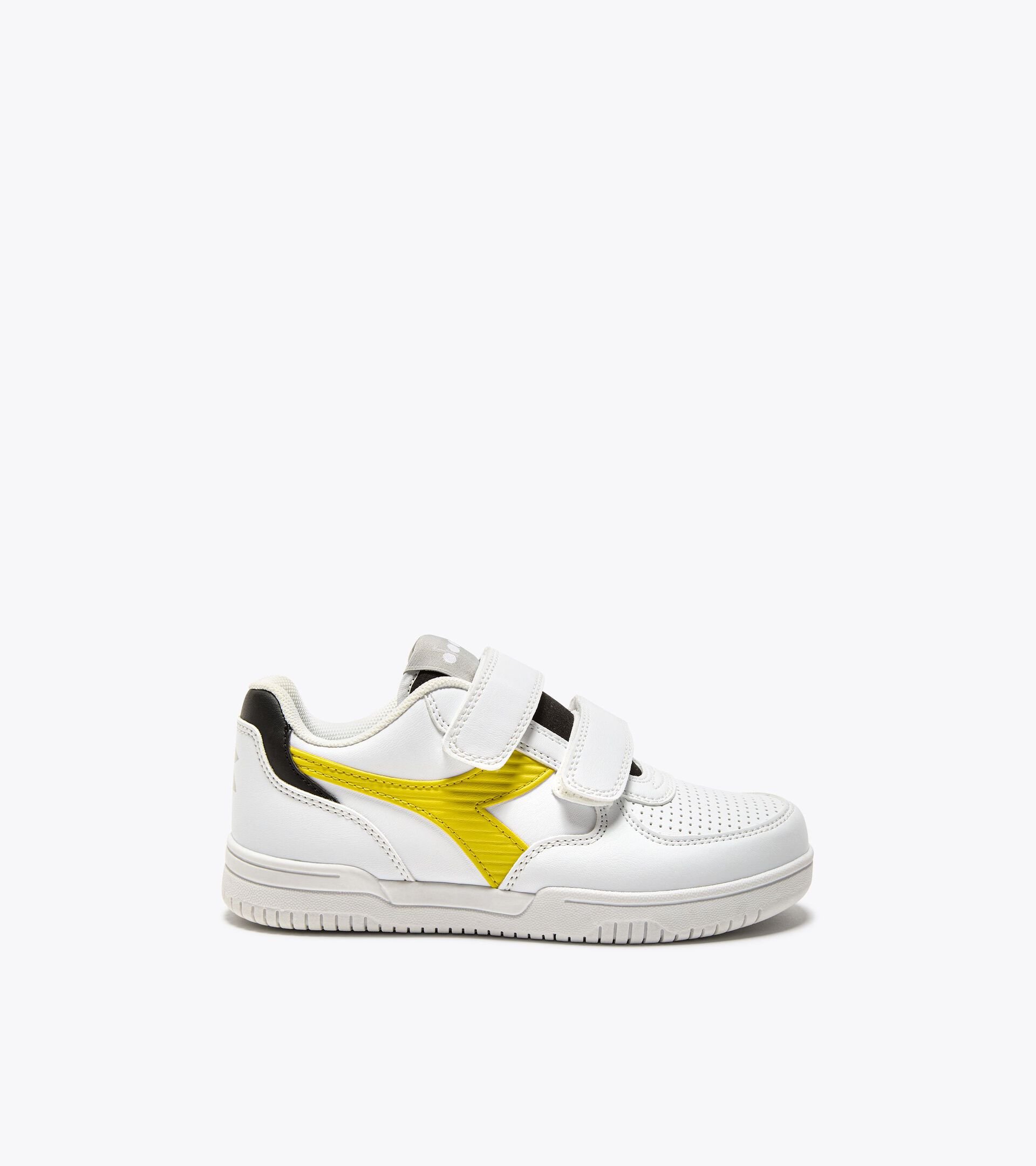 Sports shoes - Kids - 4-8 years old RAPTOR LOW STRIPE PS WHITE/YELLOW/BLACK - Diadora