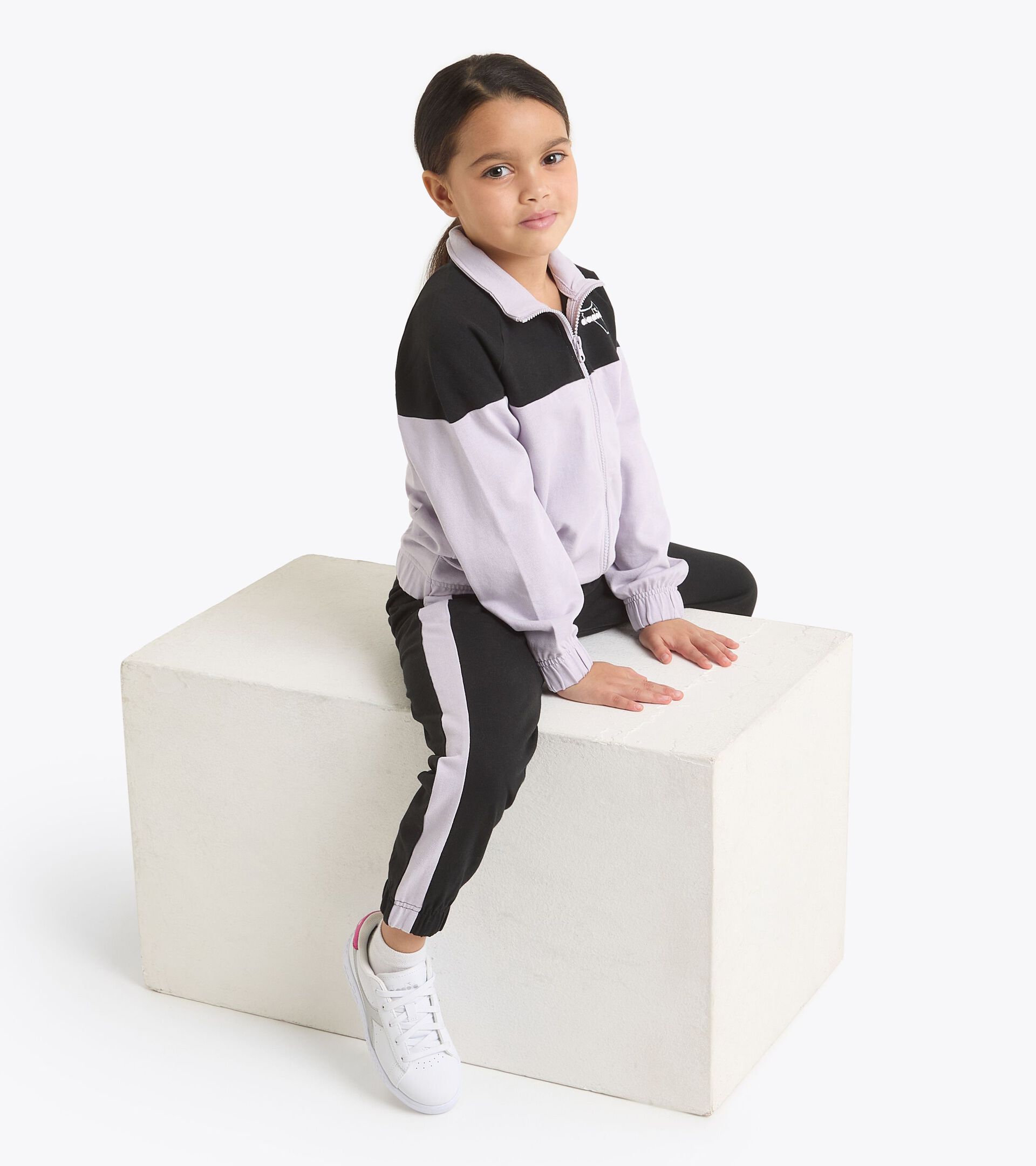 Sports tracksuit - All-gender JU. TRACKSUIT FZ ESS. SPORTS  (HJ) THISTLE - Diadora