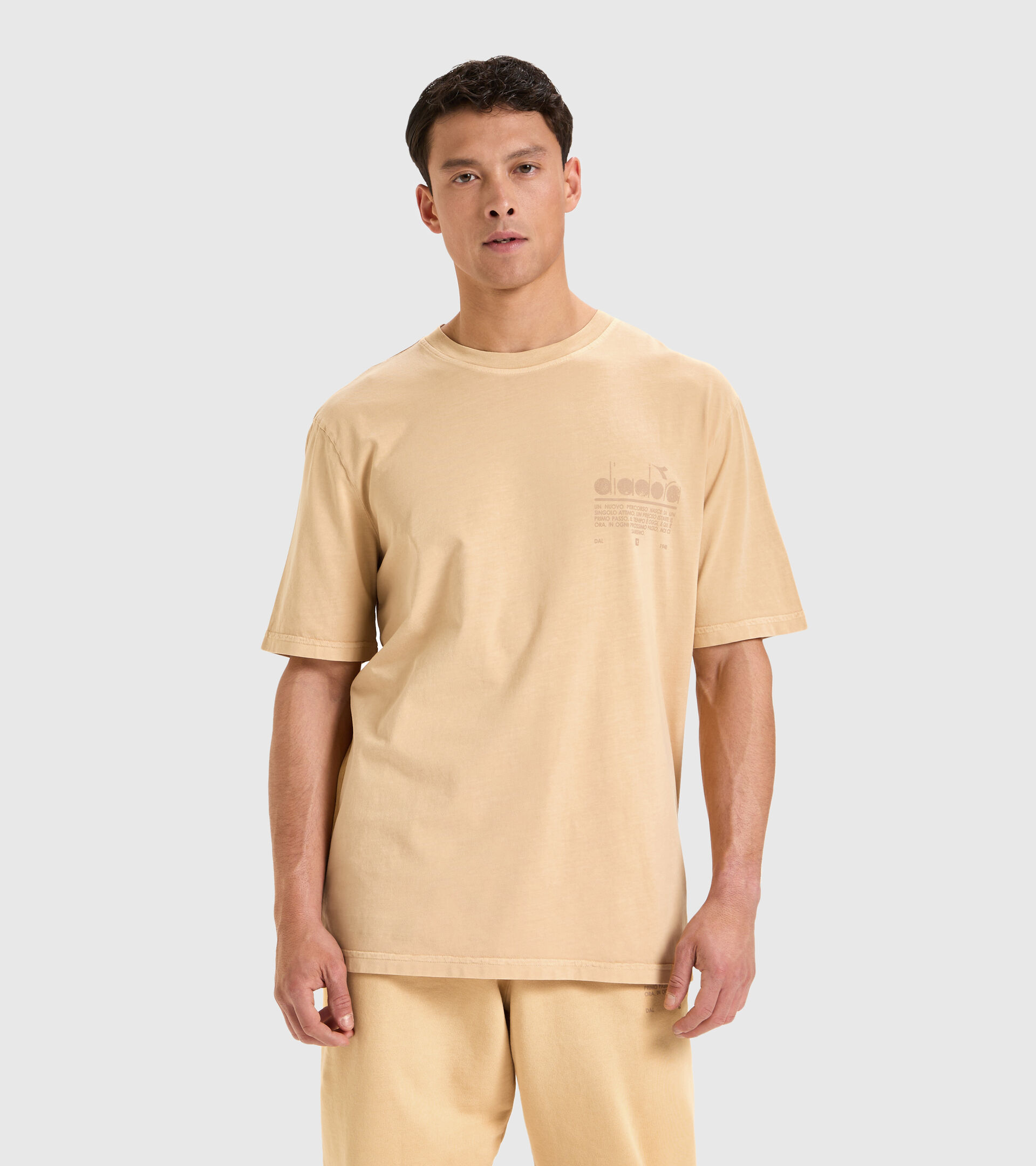 T-Shirt aus Bio-Baumwolle - Unisex T-SHIRT SS MANIFESTO PALETTE DESERT MIST - Diadora