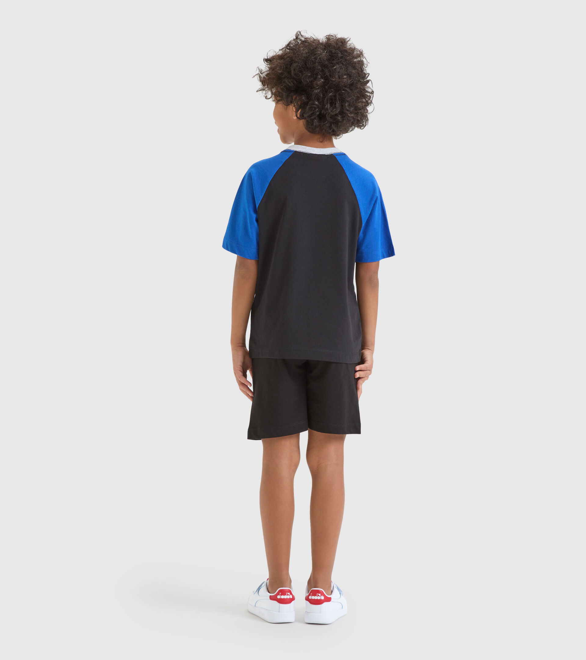 Cotton shorts/T-shirt set - Boys JB.SET SS SCORE BLACK - Diadora