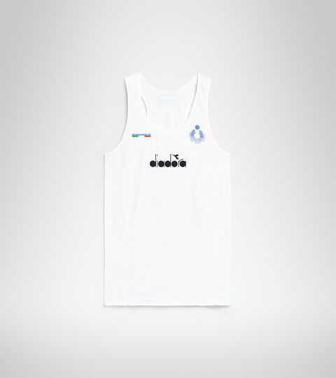 CANOTTA GARA UOMO BV ITALIA, BLANCO VIVO Camiseta sin mangas de competición para hombre - Selección Italiana de Vóley Playa CANOTTA GARA UOMO BV ITALIA BLANCO VIVO - Diadora