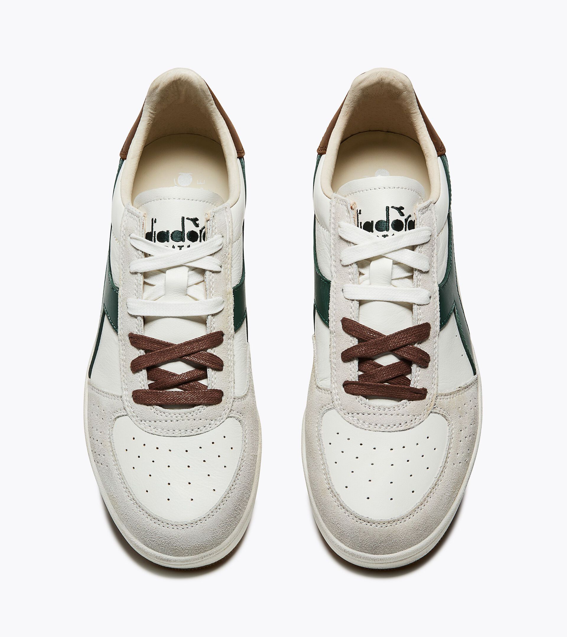 Heritage Leather Sneaker - All-gender B.ELITE SPORTY WHITE/PINENEEDLE - Diadora