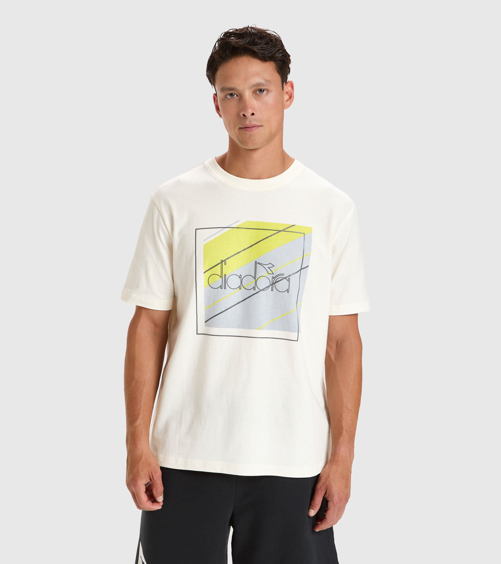 T-shirt - Homme T-SHIRT SS 5PALLLE URBANITY BLANCHE - Diadora