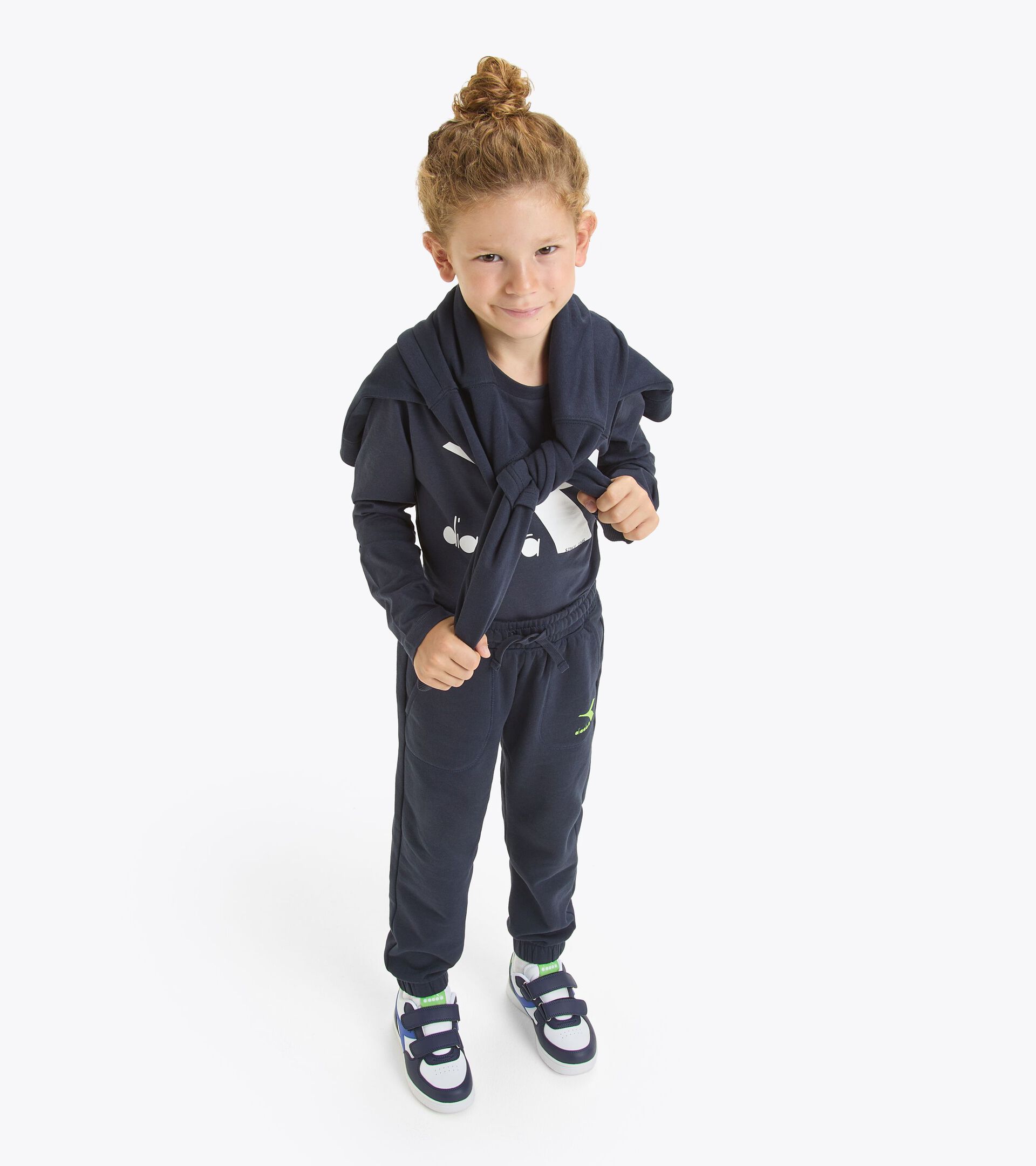 Pantaloni sportivi - Bambino JB. PANTS CUFF NEON BLU CLASSICO - Diadora