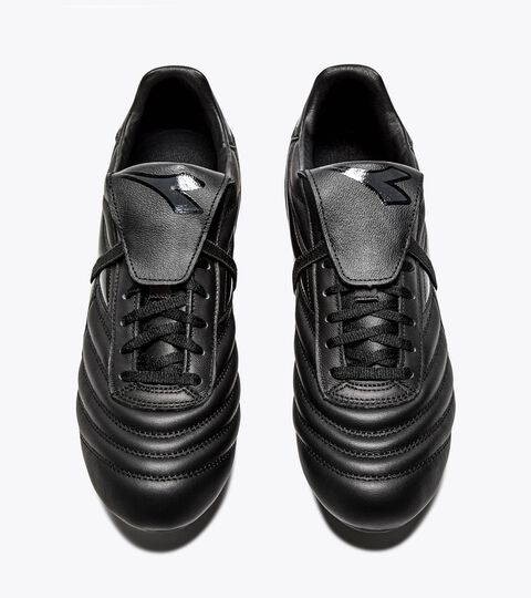 Leather calcio boots for firm grounds - Men&rsquo;s BRASIL ICON LT T MDPU BLACK - Diadora