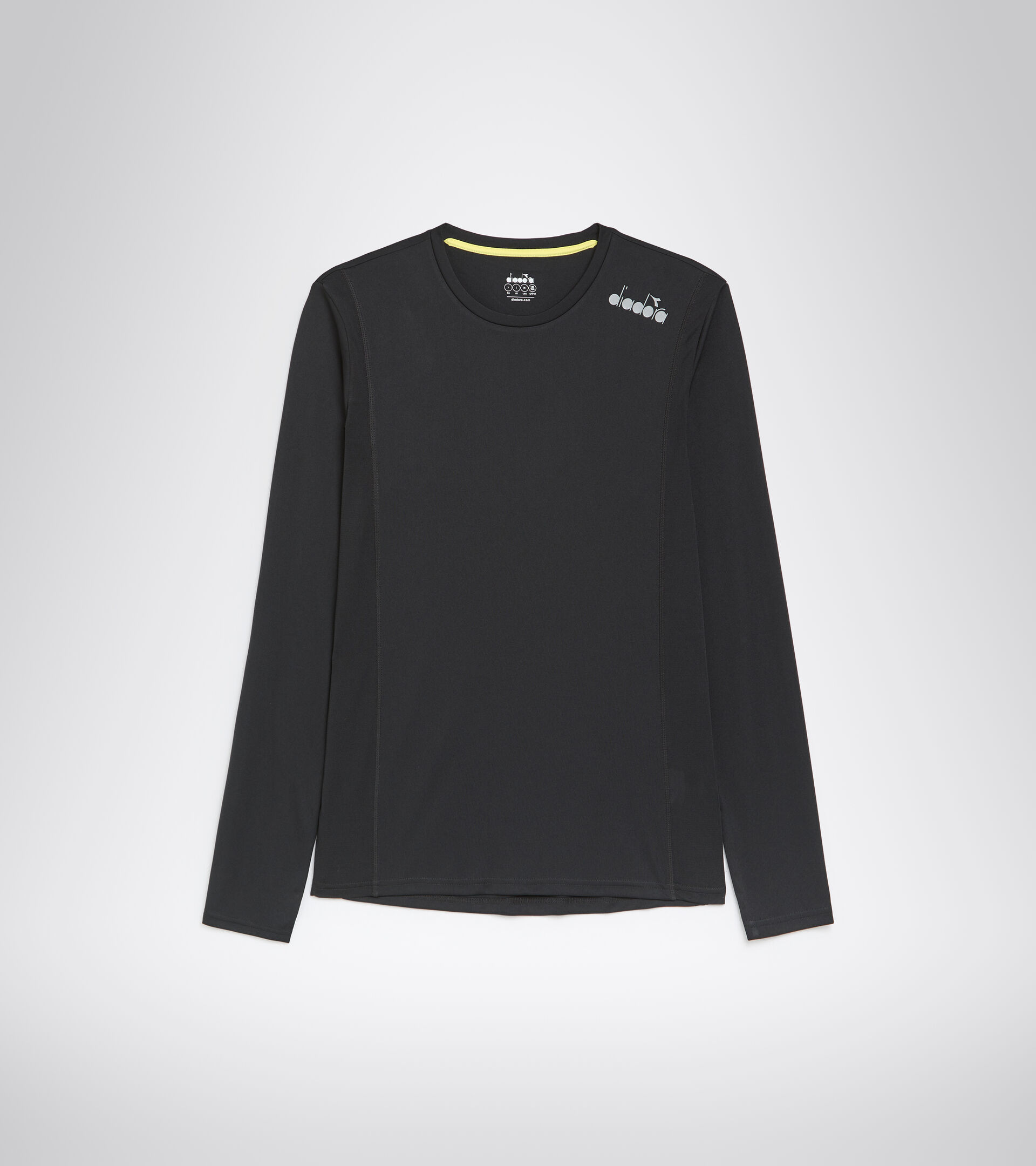 Running T-shirt - Men LS CORE TEE BLACK - Diadora