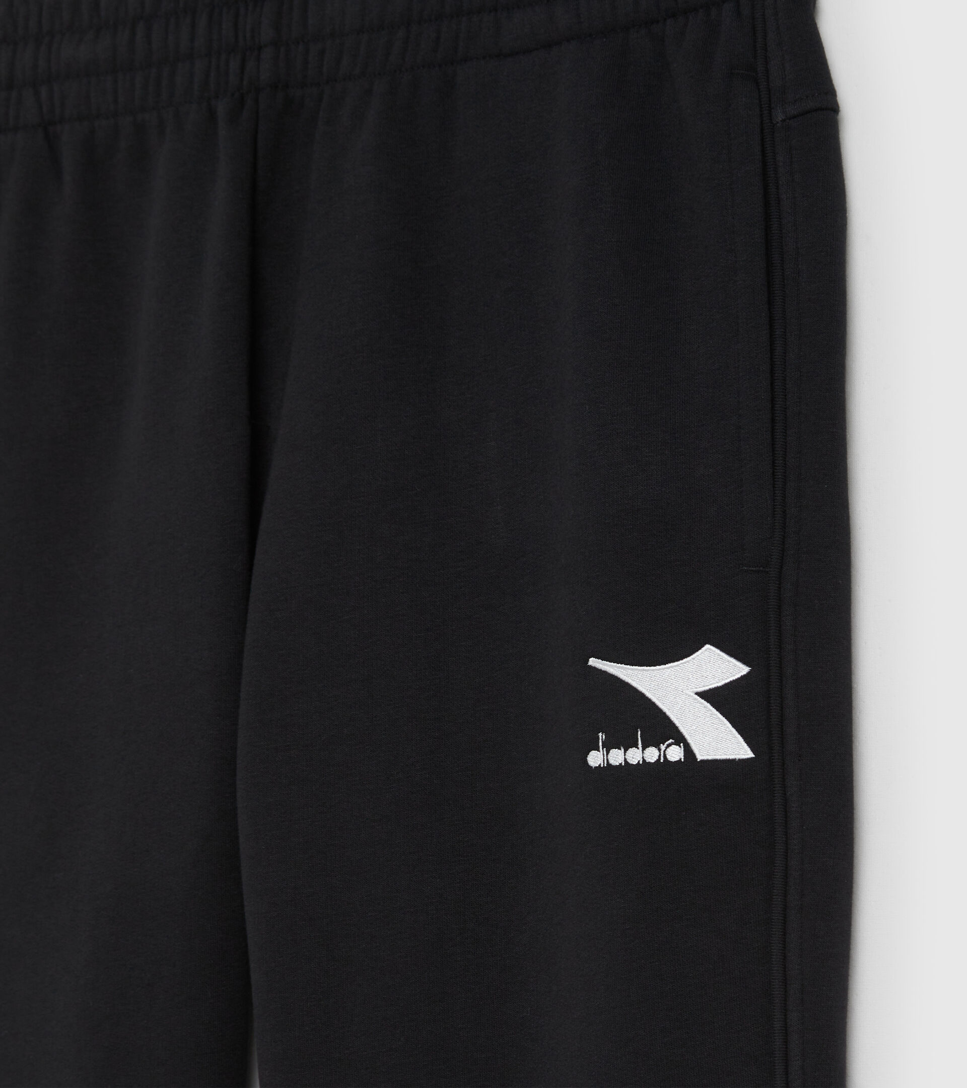 Sports brushed fleece trousers - Men PANTS CUFF CORE BLACK - Diadora