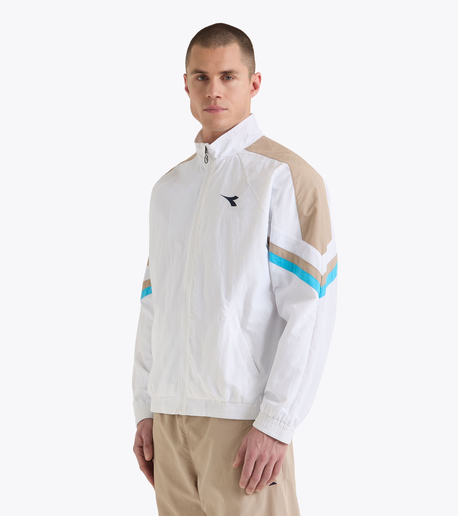 Chaqueta de tenis - Competición - Para todos los géneros U. TRACK JACKET ICON BLANCO VIVO - Diadora
