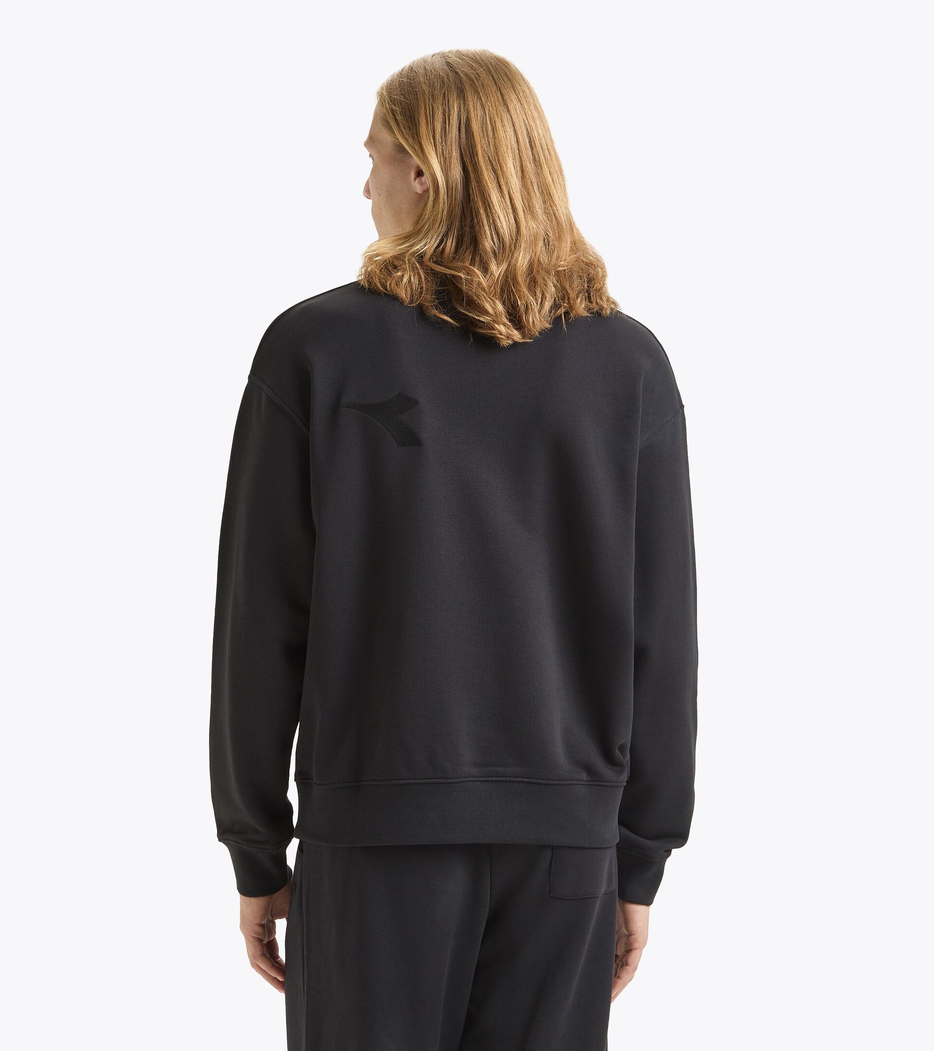 Sweatshirt - Gender Neutral SWEATSHIRT CREW ATHL. LOGO BLACK - Diadora