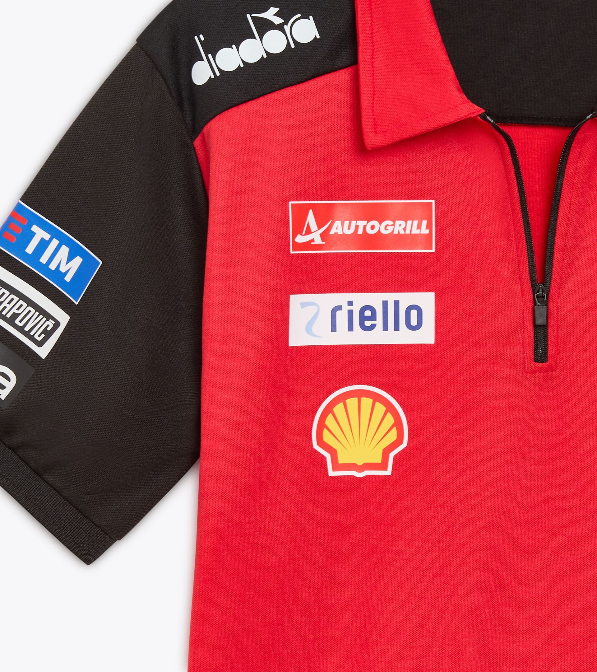 Polo Shirt Replik Ducati MotoGP 2025 - Herren POLO DUCATI REPLICA MGP25 DUCATI MGP ROT/SCHWARZ - Diadora