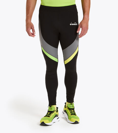 Pantaloni da running invernali - Uomo WINTER RUNNING TIGHTS NERO - Diadora