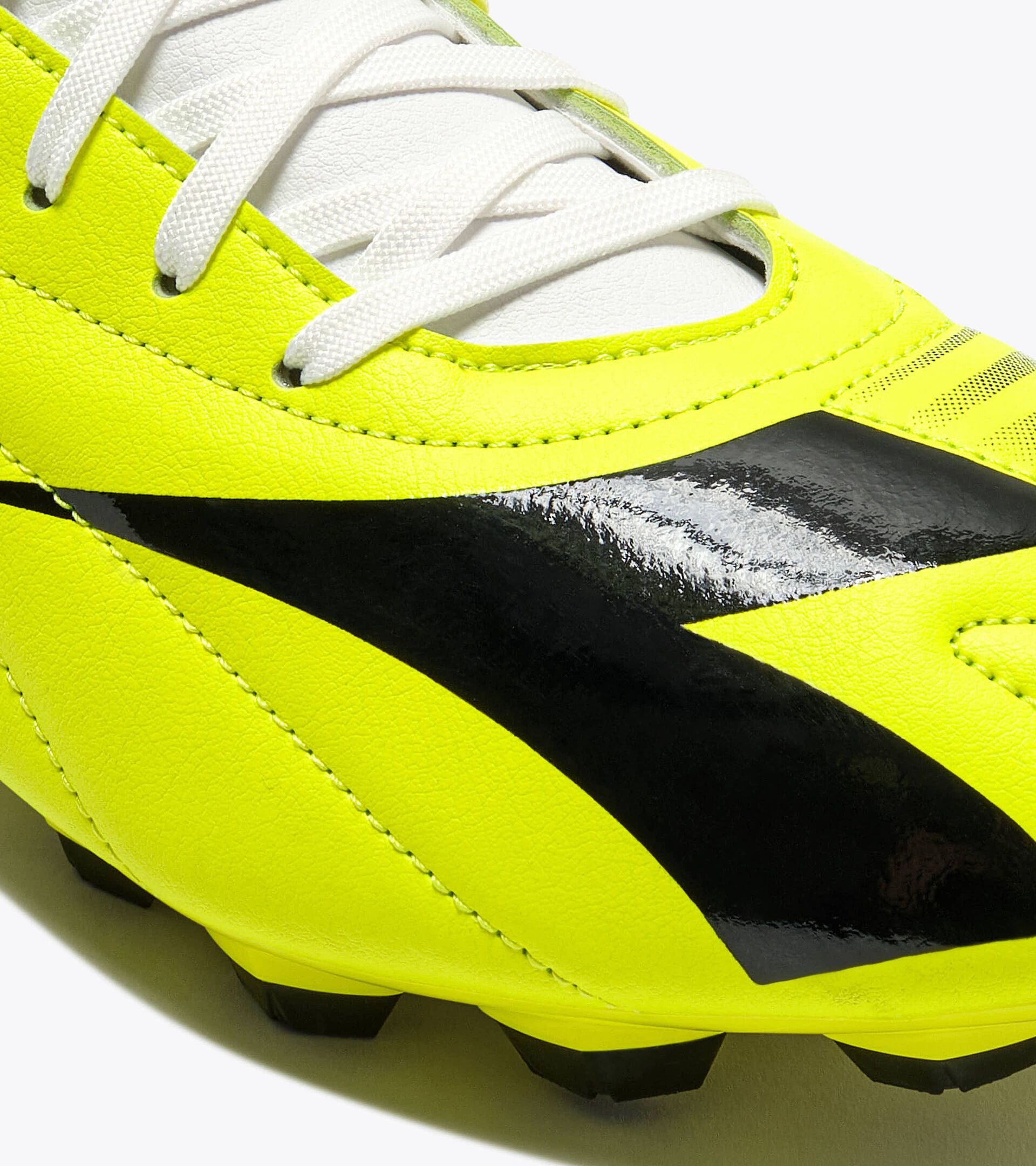 Bota de f&uacute;tbol para superficies compactas - Hombre MAXIMUS ICON R LPU AMARILLO FLUO/NEGRO/BLANCO - Diadora