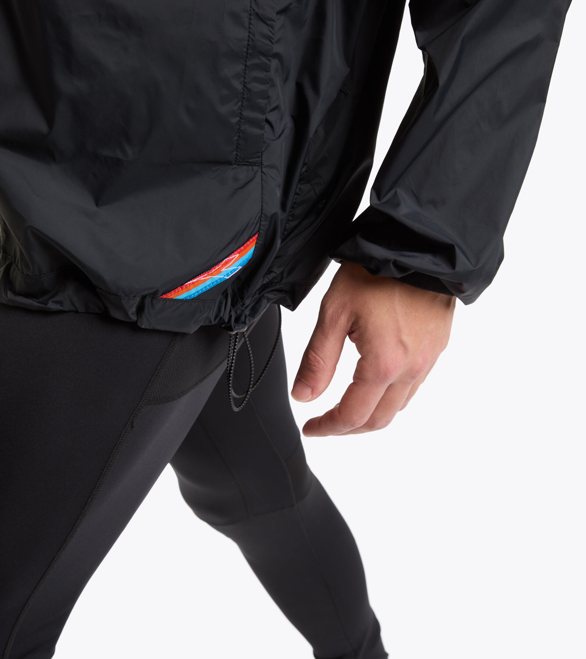 Giacca antivento da running - Uomo PACKABLE WIND JACKET NERO - Diadora