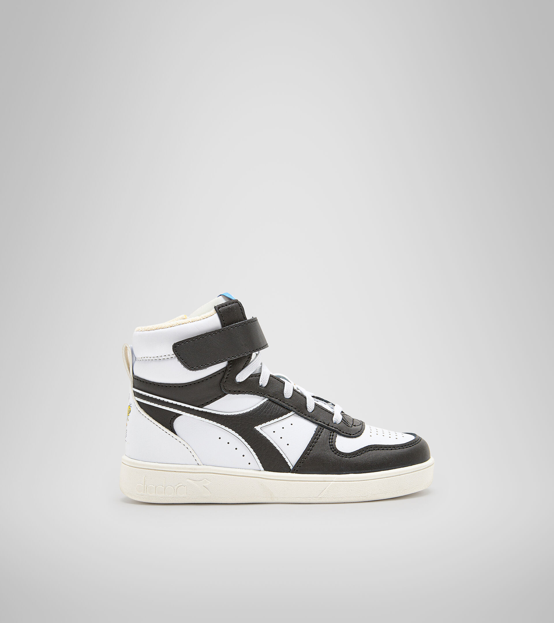 Sports shoes - Kids 4-8 years MAGIC BASKET MID SYLVESTER PS BLACK /WHITE - Diadora