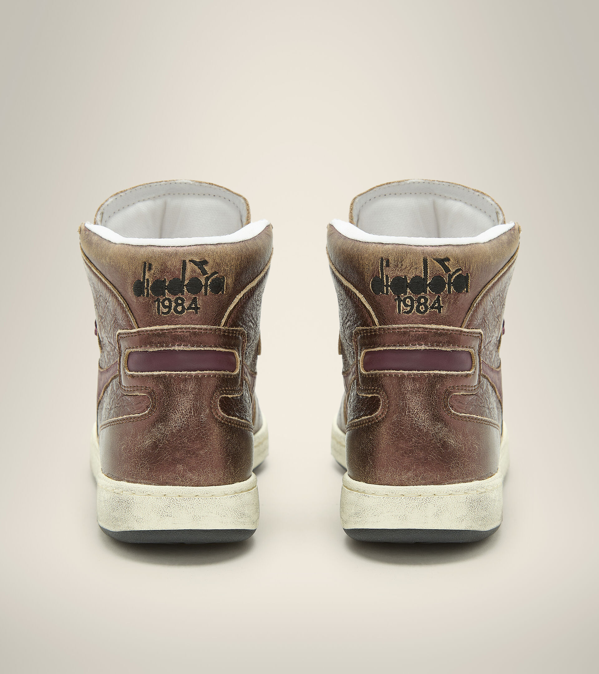 Heritage shoe - Unisex MI BASKET METAL USED VIOLET FIG - Diadora
