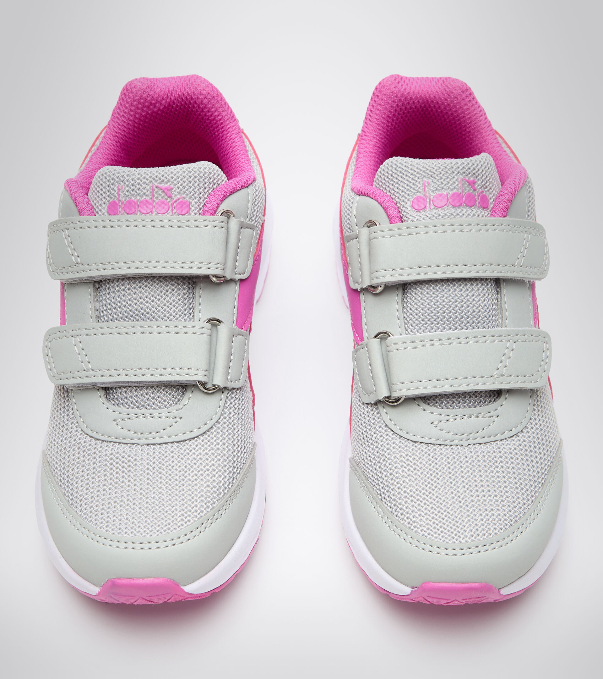 Running shoe - Kids FALCON JR V SILVER DD/MAGENTA - Diadora