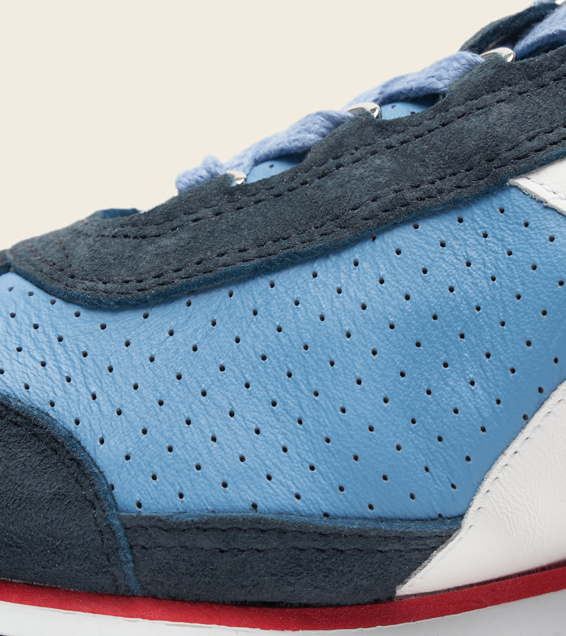 Made in Italy Heritage Shoe - Men EQUIPE ITALIA SKY-BLUE LAGOON - Diadora