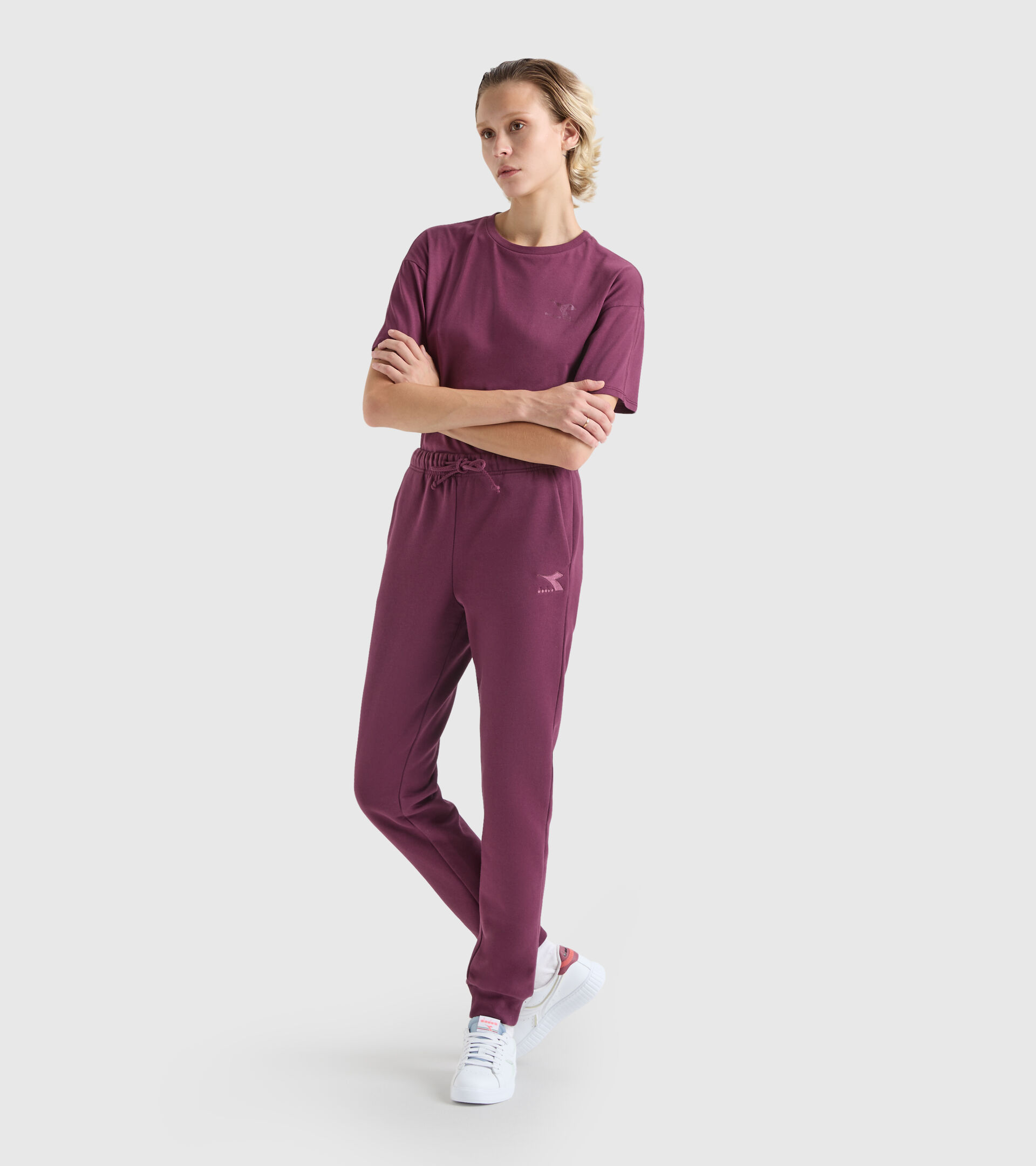 Sporthose - Damen L.PANTS CUFF CORE VERNICHTET VIOLETT - Diadora