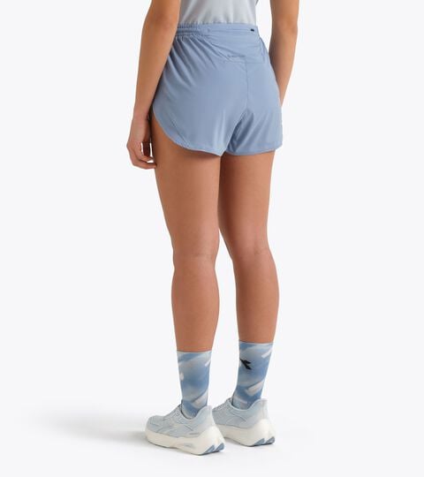 Short fendu FIBRAZERO 2,5&rsquo;&rsquo;  - Running - Femme
 L. SPLIT SHORT 2.5 SUPER LIGHT FIBRAZERO CIEL SANS FIN - Diadora