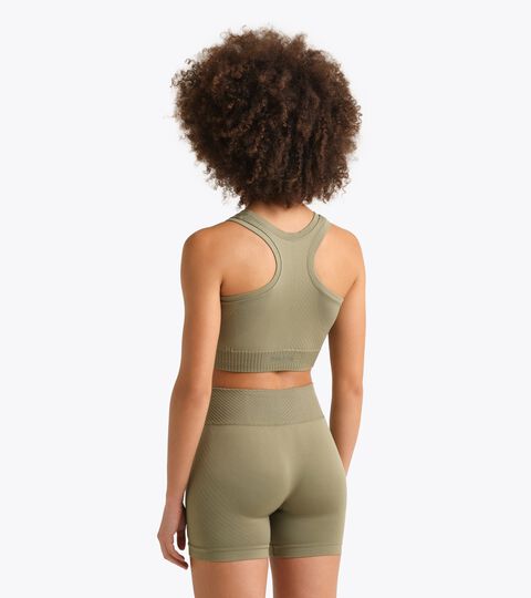 Top tecnico termoregolante - Running - Donna L. TOP STRATOUNO VERDE SALVIA - Diadora