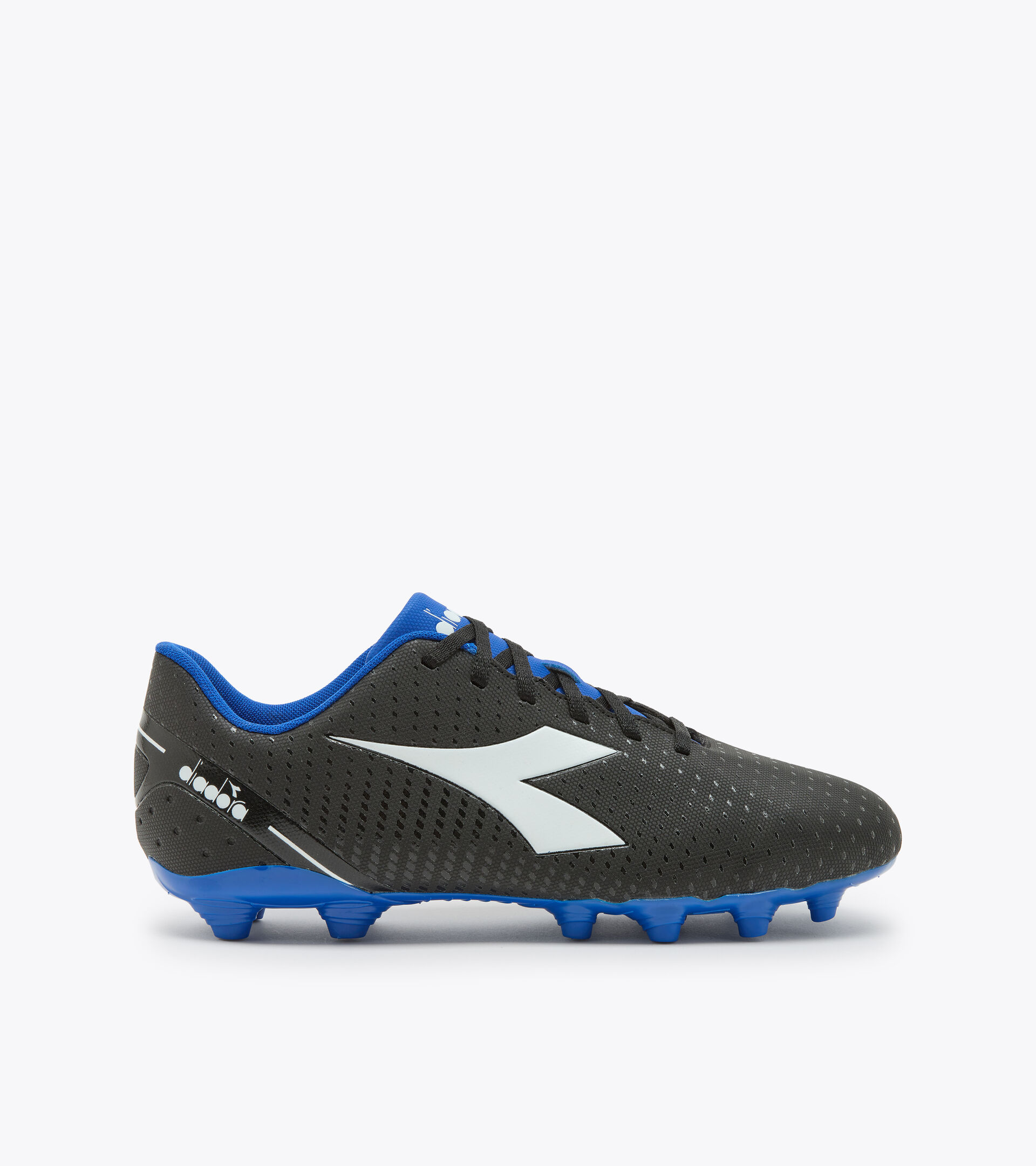 Firm ground football boots - Men’s PICHICHI 5 MG14 BLACK/WHITE/ROYAL BLUE - Diadora