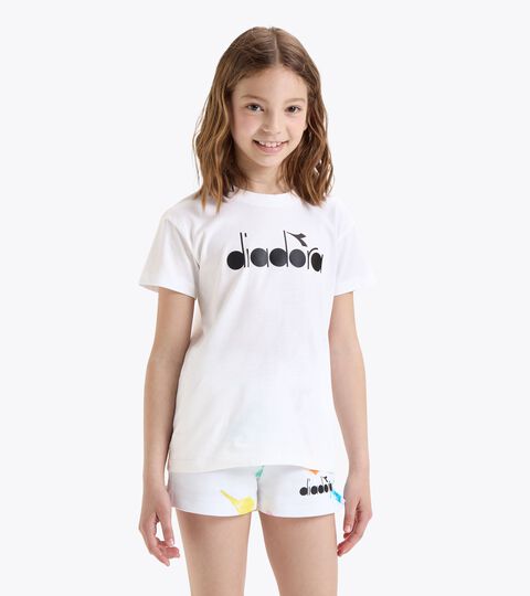 Cotton t-shirt - Girl JG.T-SHIRT SS WATER COLOR PAPYRUS WHITE - Diadora