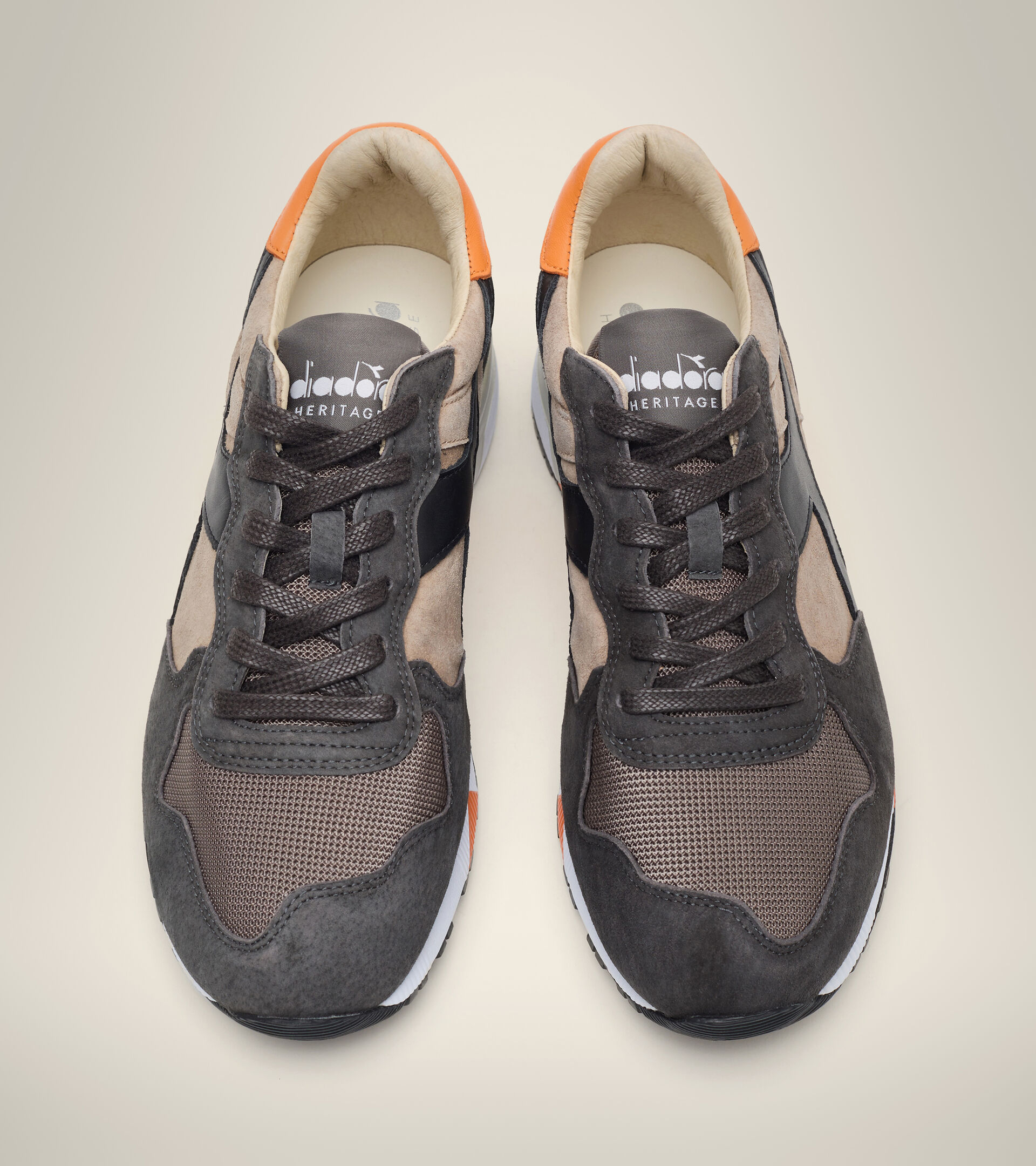 Footwear Heritage UOMO TRIDENT 90 SUEDE SW ARGENTO VISONE Diadora